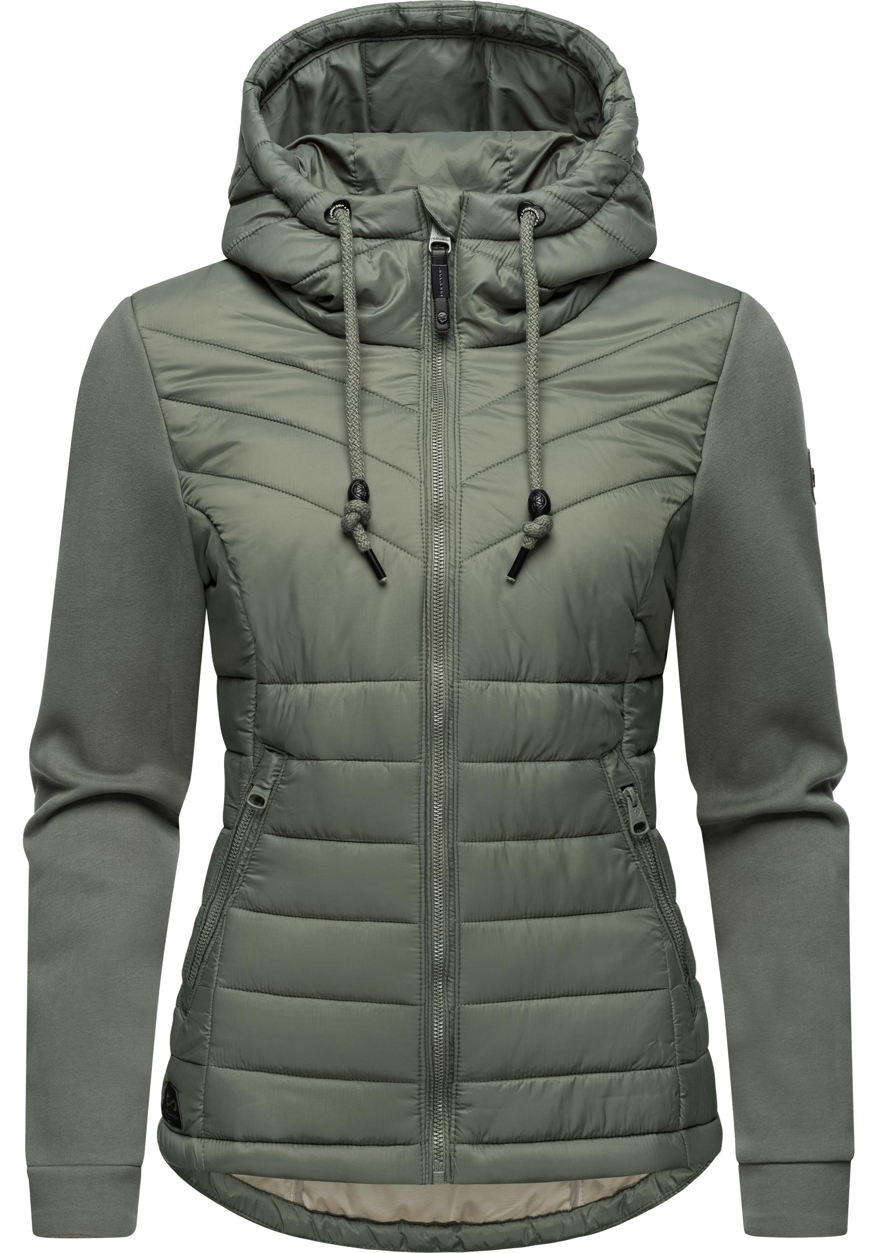 Ragwear Outdoorjacke "Sandrra", mit Kapuze, Steppjacke aus modernem Materialmix mit Kapuze