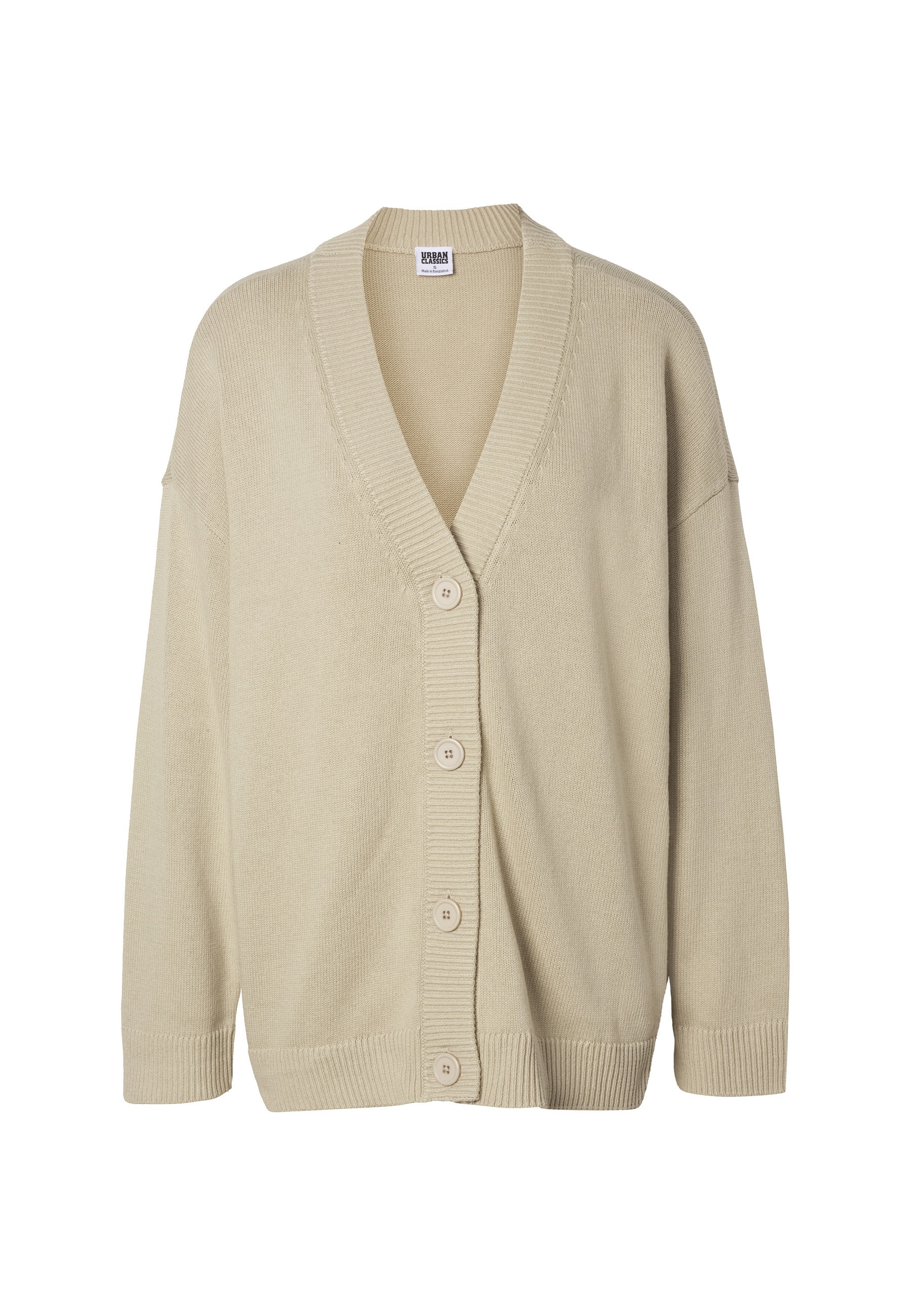 URBAN CLASSICS Strickjacke "Urban Classics Damen Ladies Big Oversized Cardigan" 1 Stk.