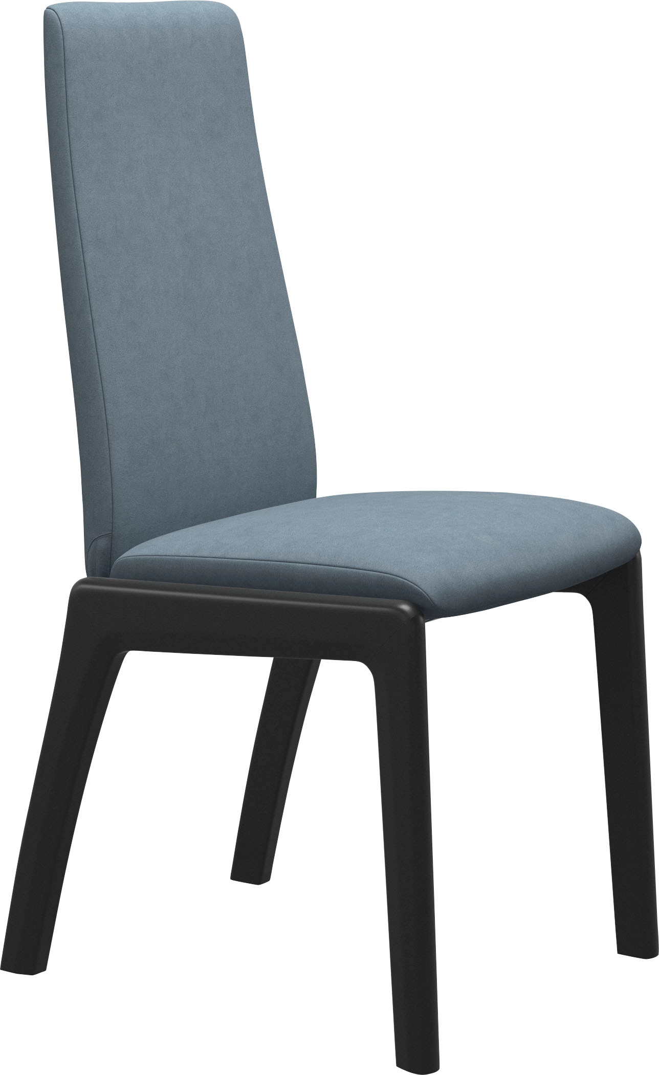 Stressless Polsterstuhl "Laurel", Microfaser DINAMICA, High Back, Größe M, mit abgerundeten Beinen in Schwarz