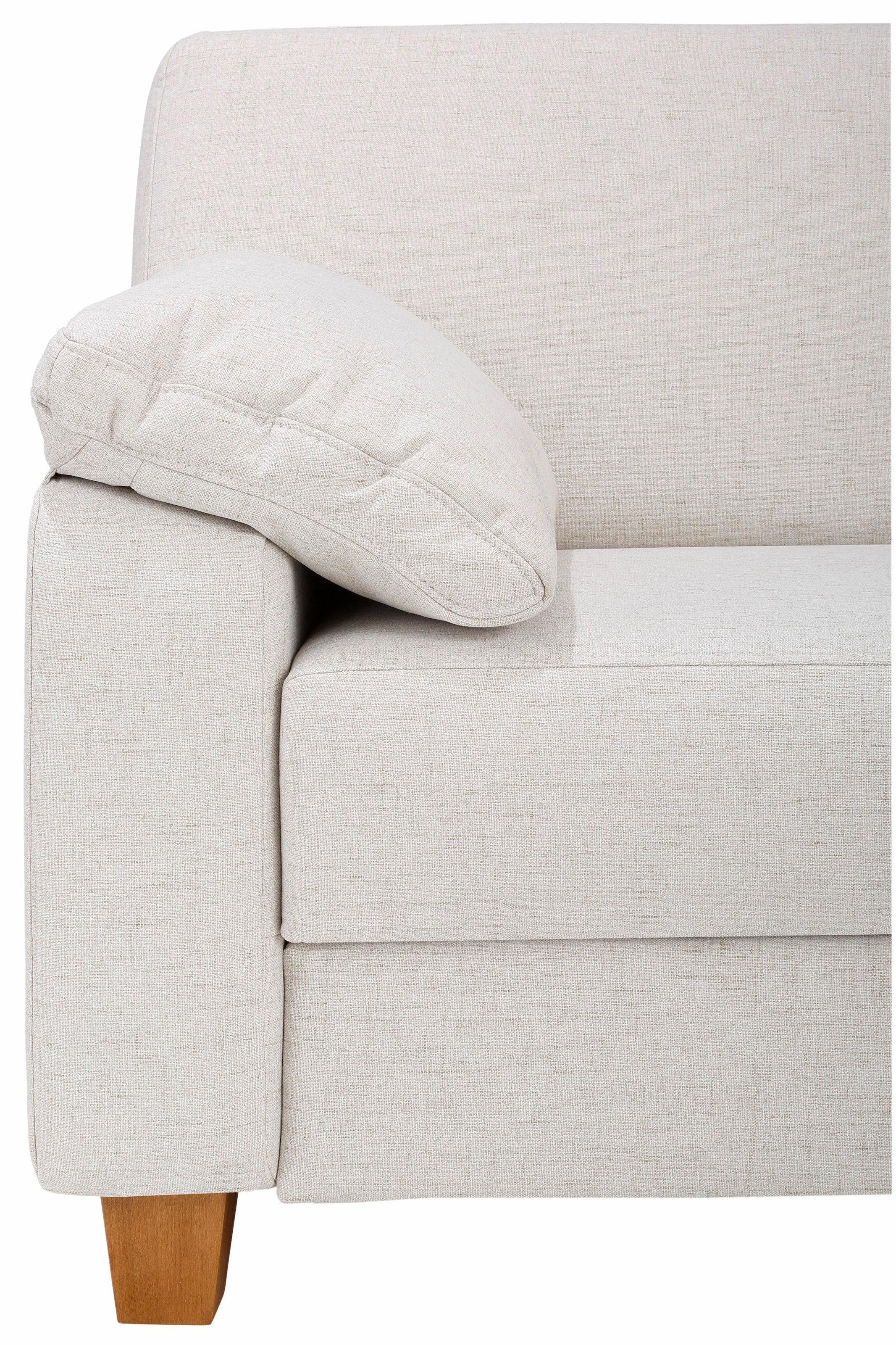 Home affaire Ecksofa »Belfort L-Form«, mit Federkern, wahlweise mit Bettfunktion und Stauraum
