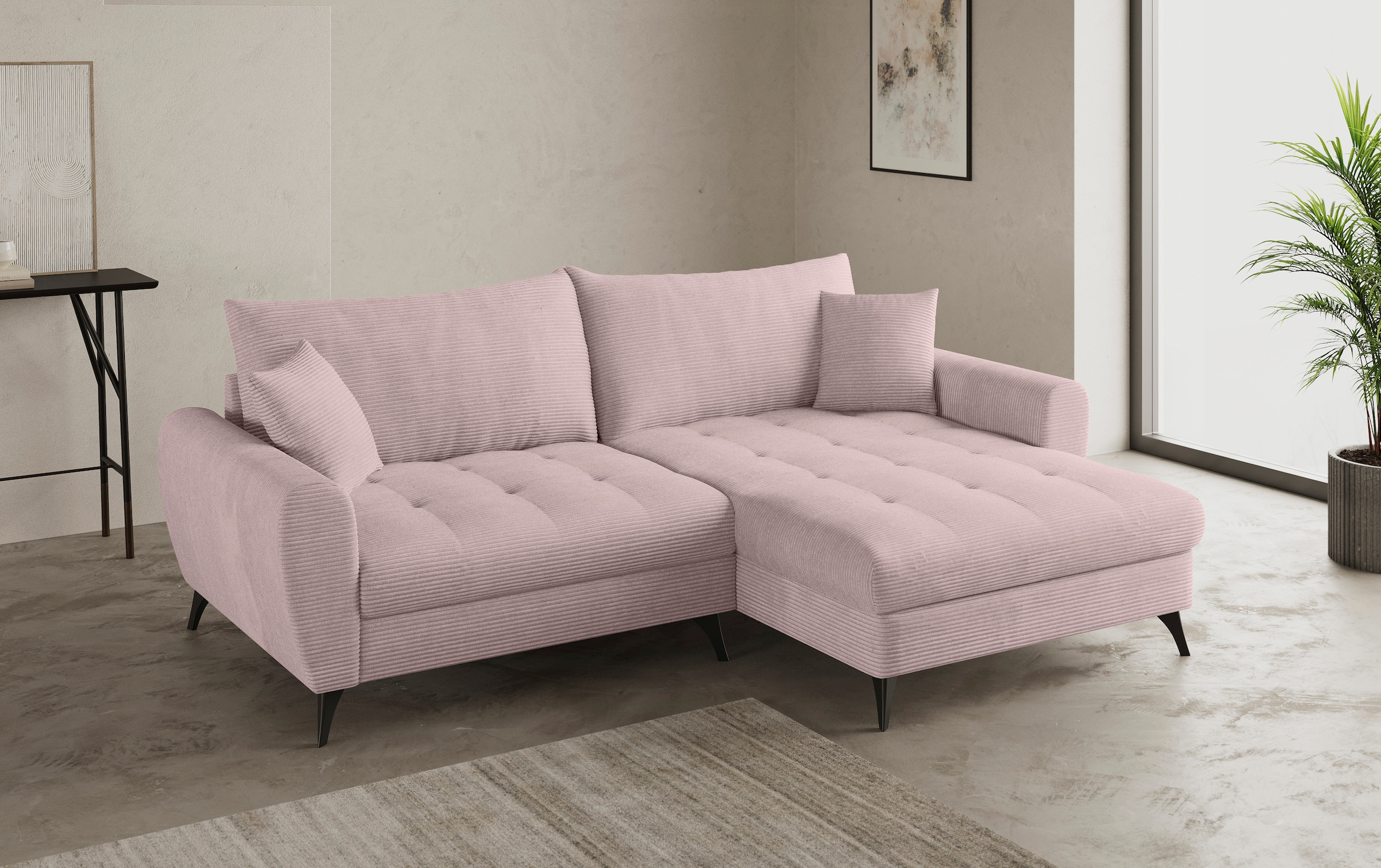 Mr. Couch Ecksofa »Blackburn II, L-Form«, Mit Kaltschaumpolsterung bis 140 kg belastbar