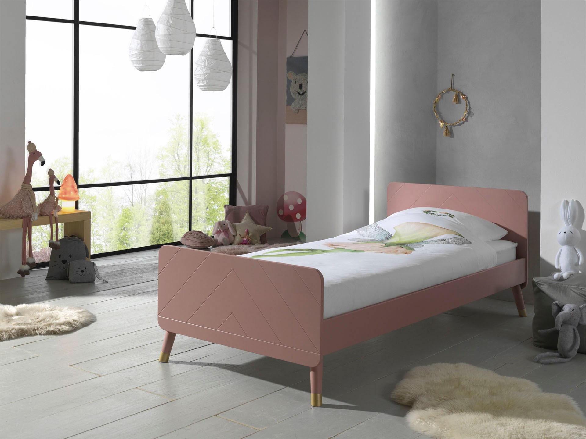 Cuckooland Billy Single Kids Bed - Terra Pink