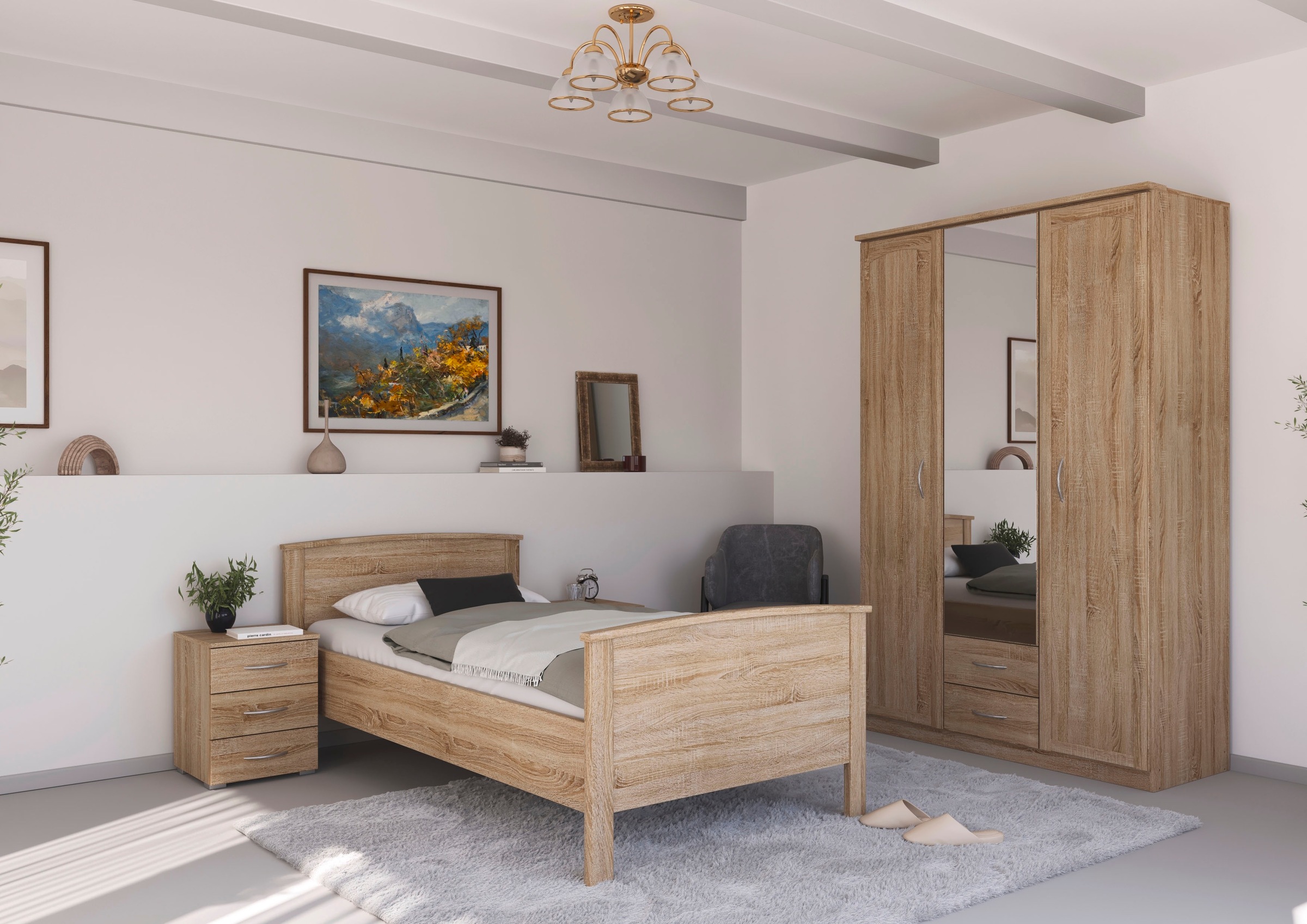 Thumbnail - rauch Kleiderschrank "Schrank Garderobe Garderobenschrank Putzschrank Wäscheschrank TORRENT" Breiten 91/136/181 cm, Höhe...