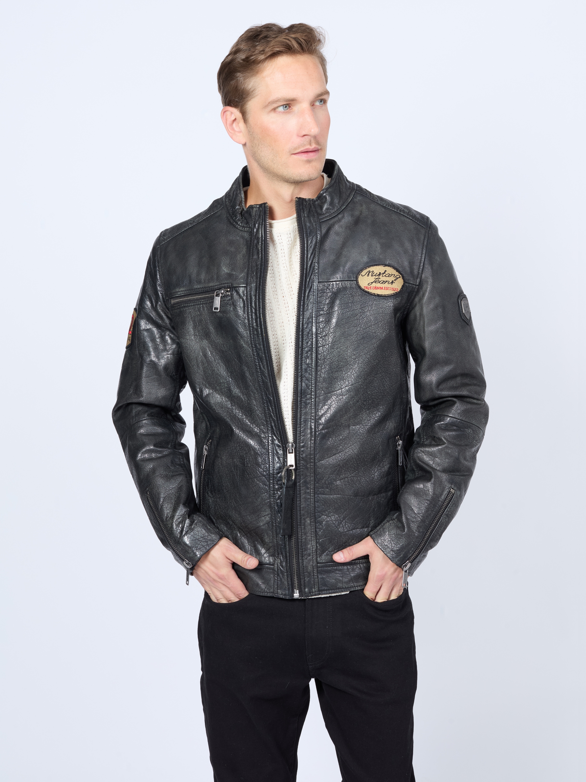 MUSTANG Lederjacke "Varberg"