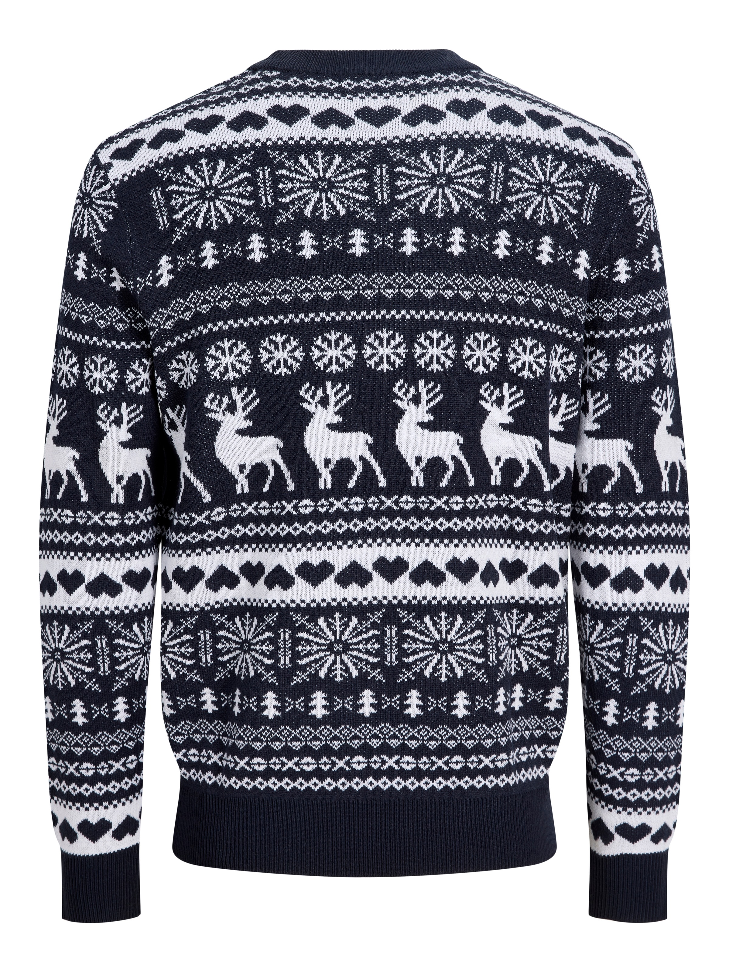 Jack & Jones Junior Rundhalspullover »JJXMAS SANTA KNIT CREW NECK JNR« Weihnachten, Kunstfaser, regular Fit