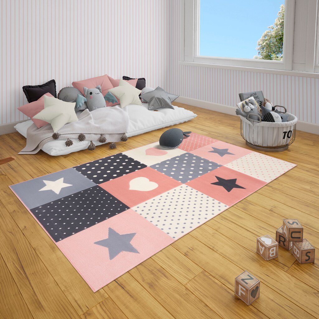 HANSE Home Kinderteppich »Pretty Patchwork«, rechteckig