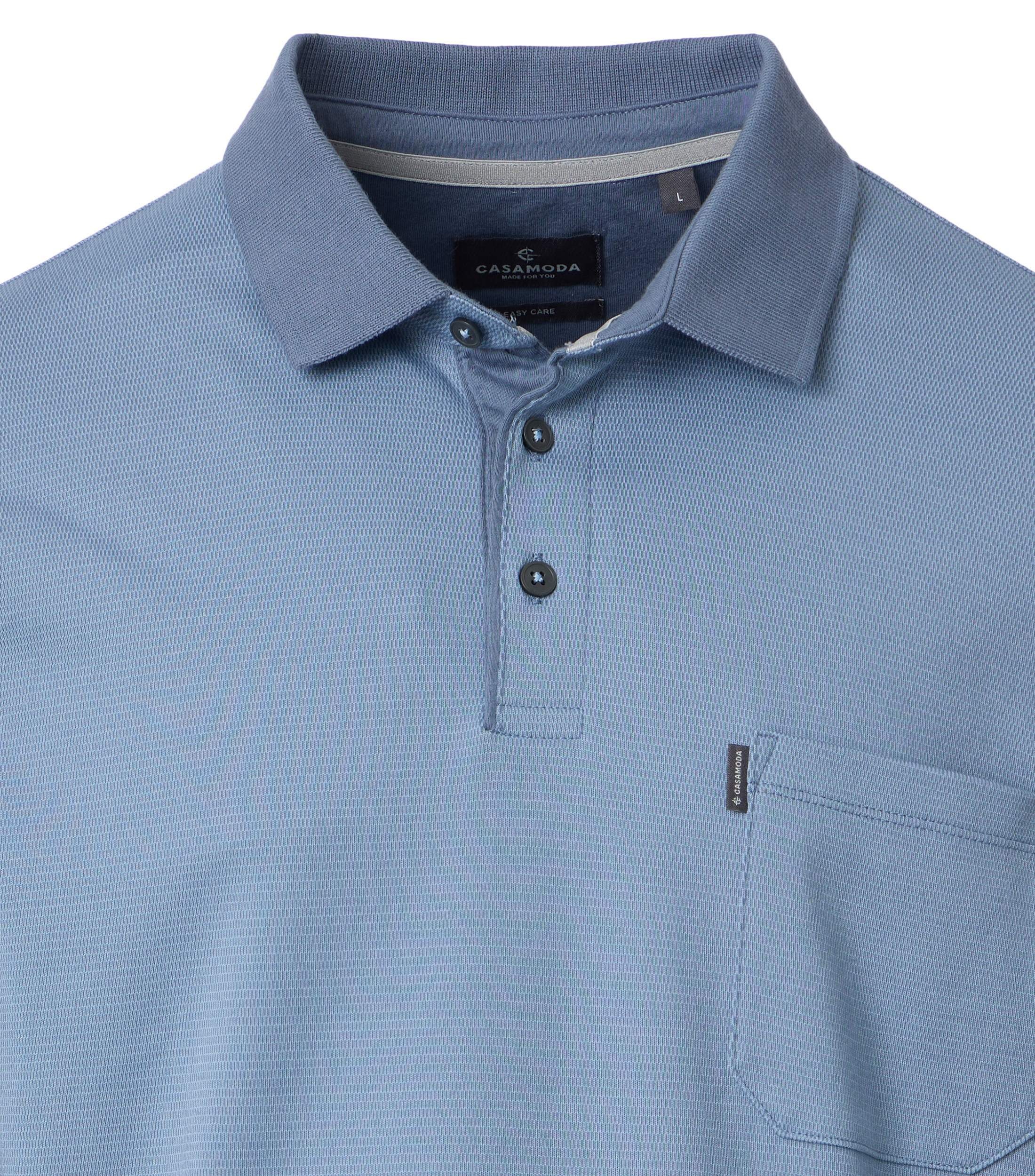 CASAMODA Langarm-Poloshirt »CASAMODA Polo-Shirt Langarm uni«