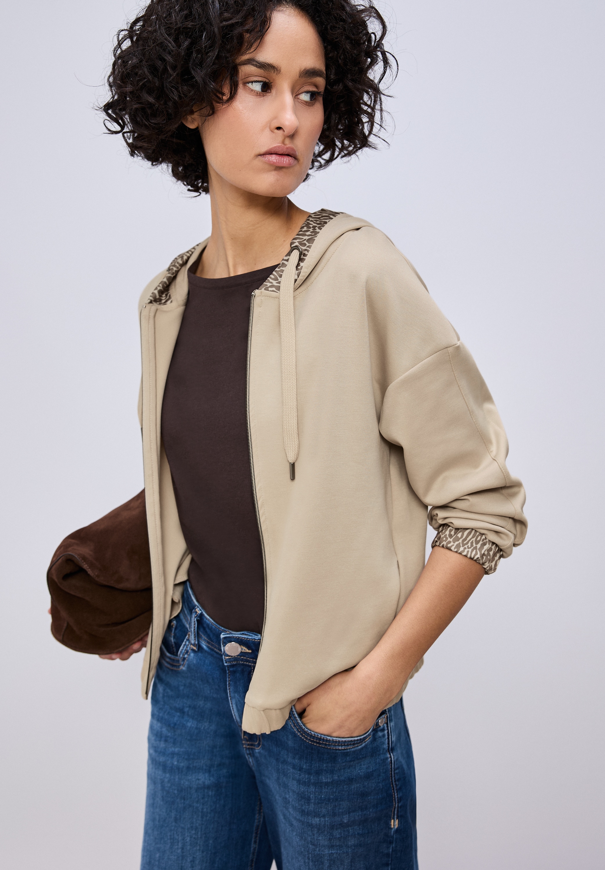 STREET ONE Cardigan im Hoodie-Style