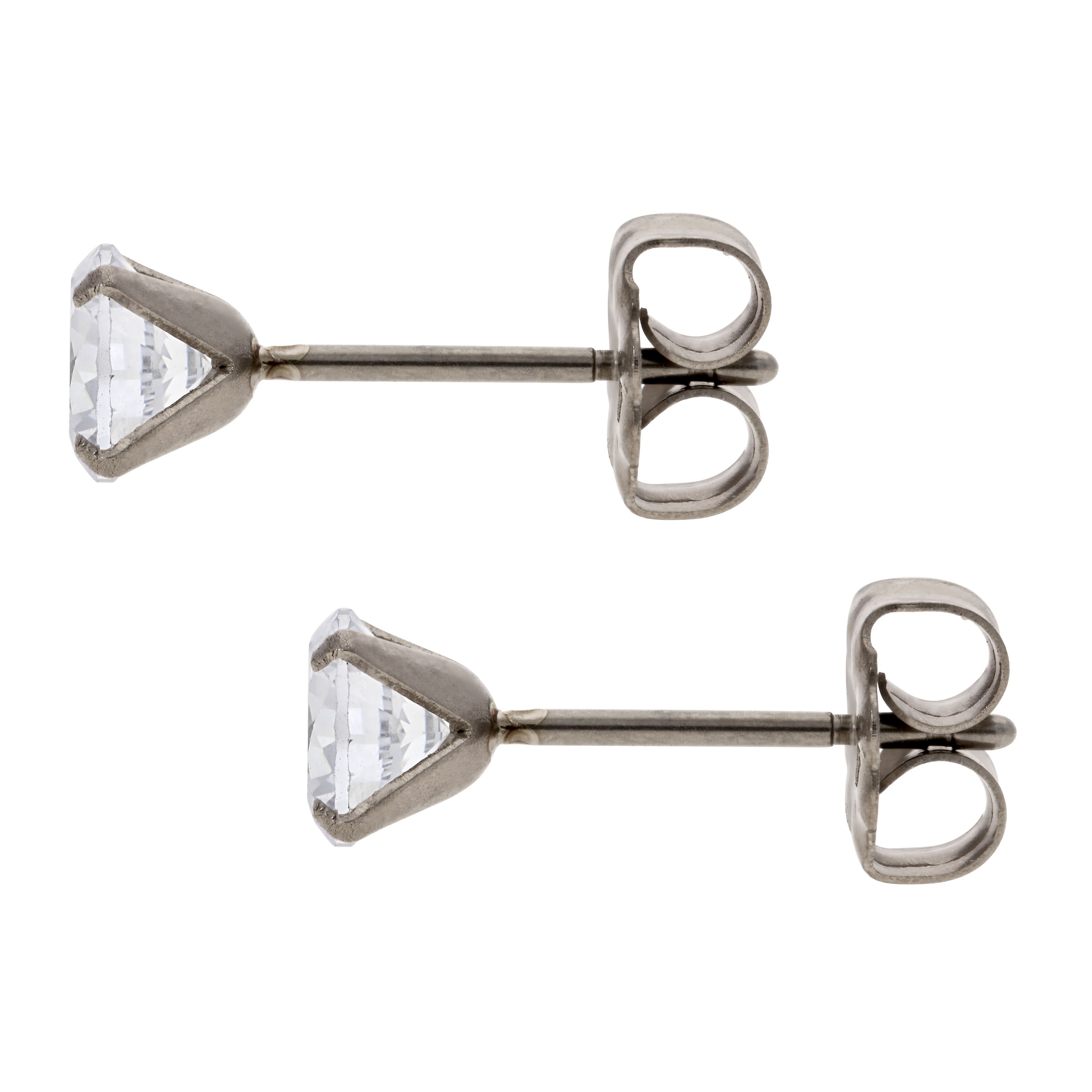 TITANIA Paar Ohrstecker »Titanohrstecker« mit Zirkonia