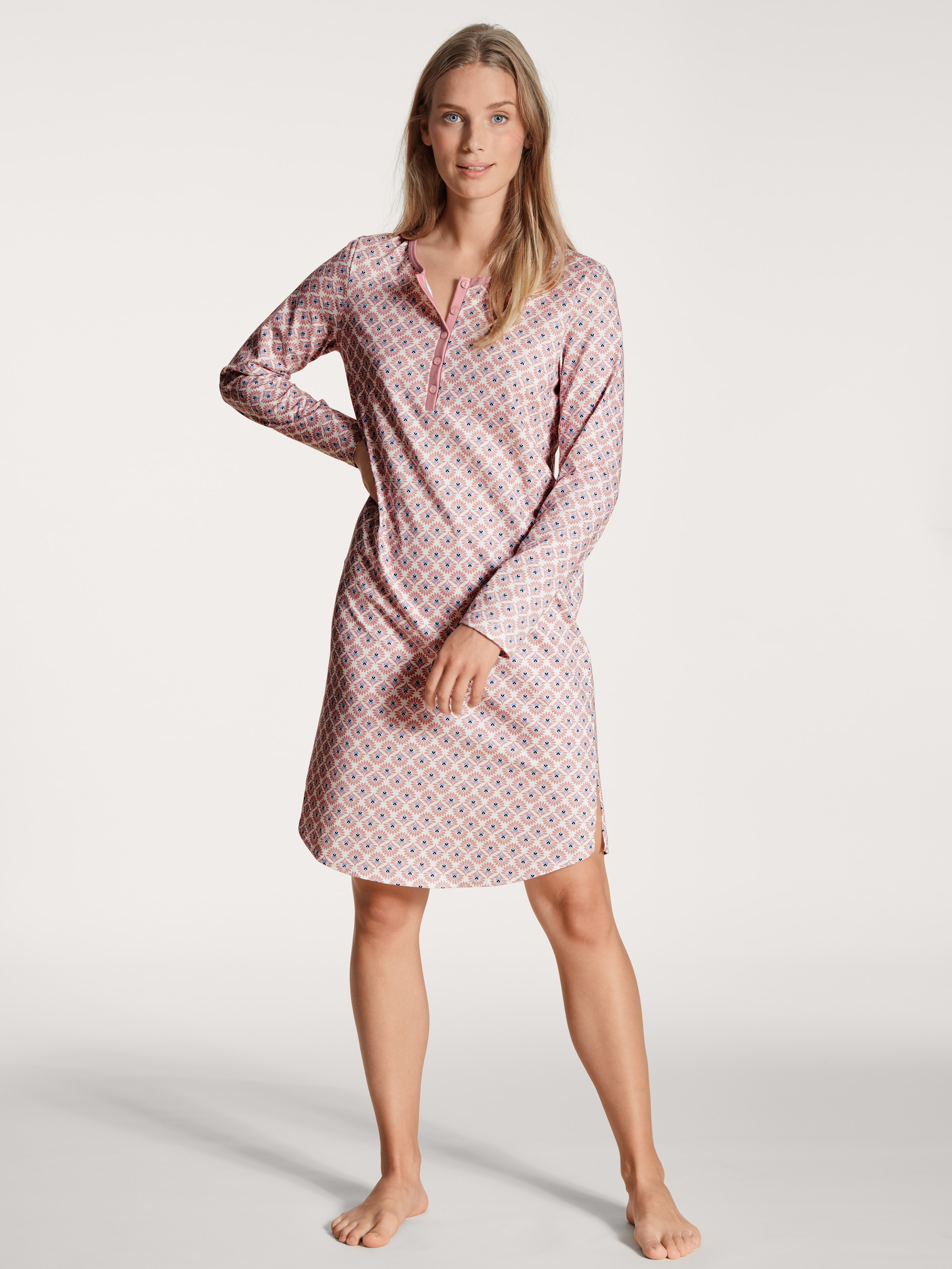 CALIDA Nachthemd, weich, Pure Cotton, Single Jersey Qualität, Knopfleiste, günstig online kaufen