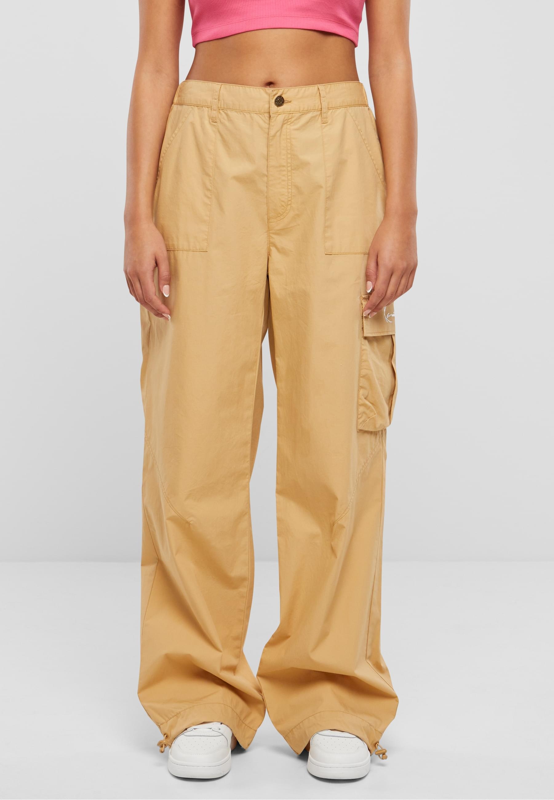 Karl Kani Cargohose »Karl Kani Damen Small Signature Washed Cargo Pants«, (1 tlg.)
