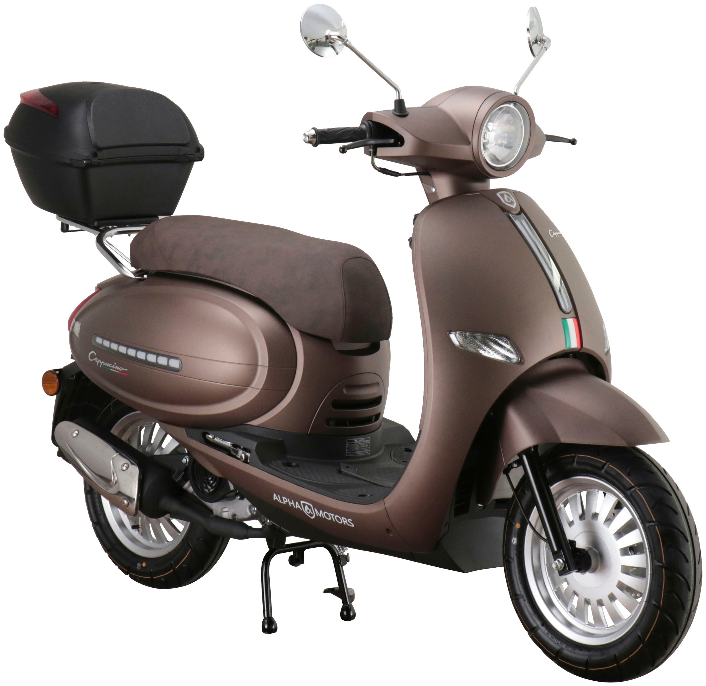 Alpha Motors Motorroller "Cappucino" 50 cm³ 45 km/h Euro 5 2,99 inkl. Topcase