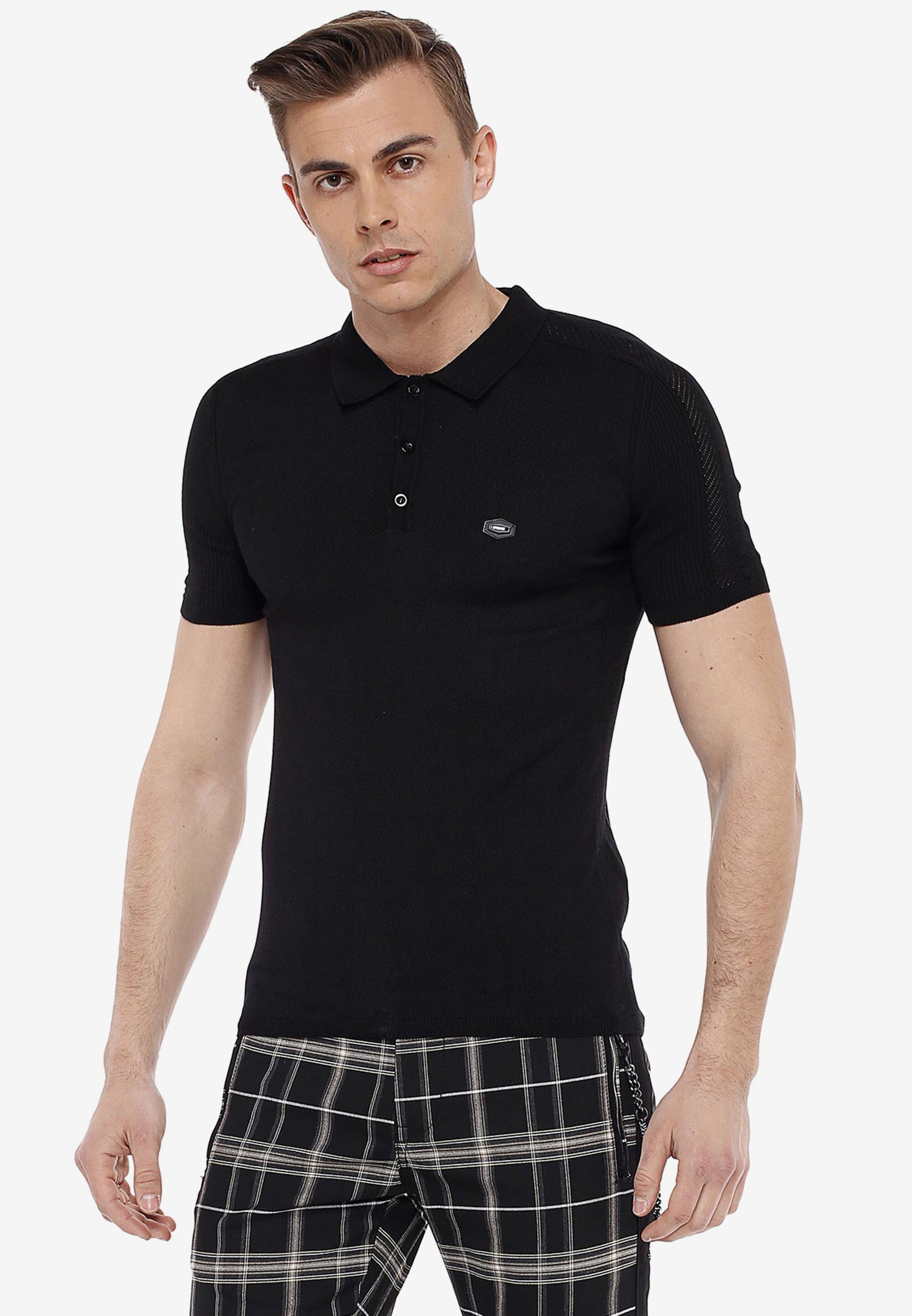 Cipo & Baxx T-Shirt "T-Shirt", Henley-Ausschnitt günstig online kaufen
