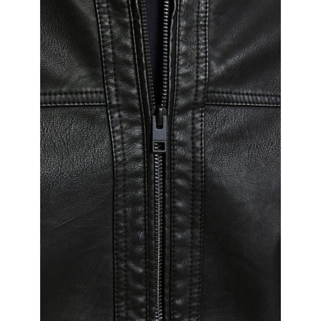 Jack & Jones Lederimitatjacke »JJEWARNER JACKET NOOS«