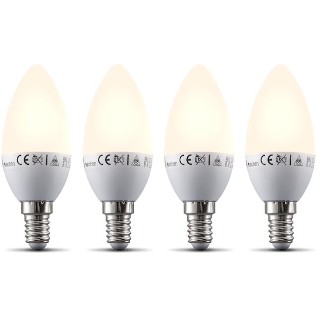 B.K.Licht LED-Leuchtmittel, E14, 4 St., Warmweiß, Smart Home LED-Lampe,  RGB, WiFi, App-Steuerung, dimmbar bestellen | BAUR