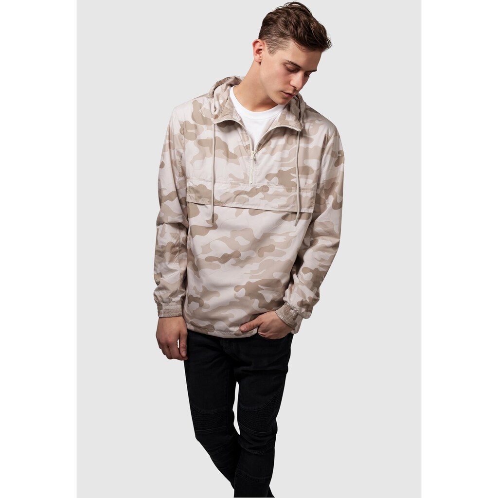 URBAN CLASSICS Anorak »Urban Classics Herren Camo Pull Over Windbreaker«, (1 St.), mit Kapuze