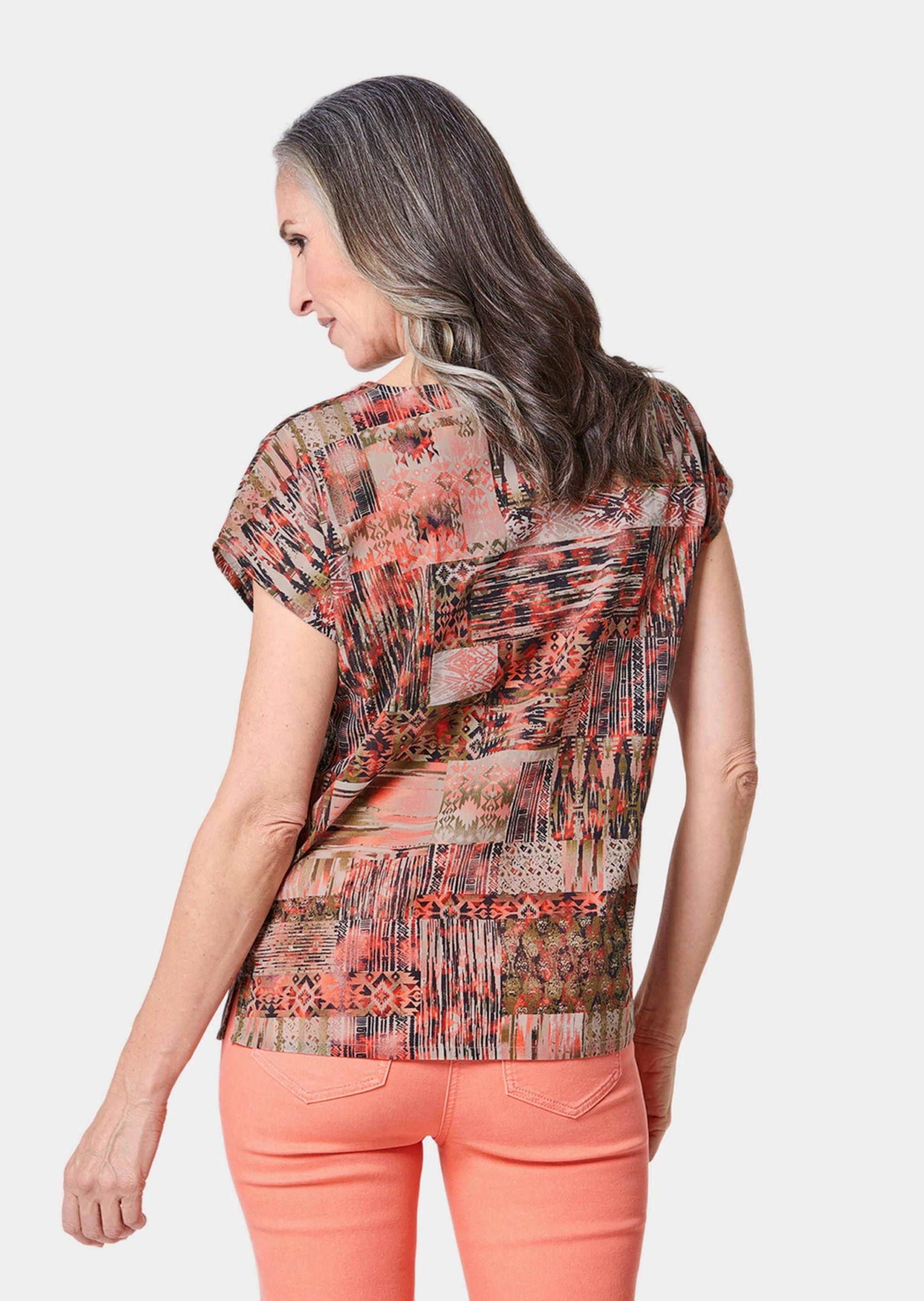 GOLDNER Druckbluse »Ultraleichte Druckbluse aus reiner Baumwolle«