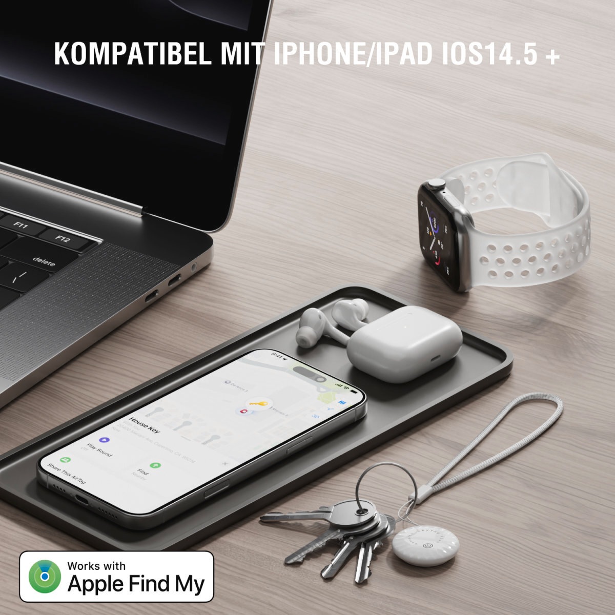 4smarts GPS-Tracker »SkyTag Plus 2er Pack«, (Packung, 2 St., 2x SkyTag Plus)