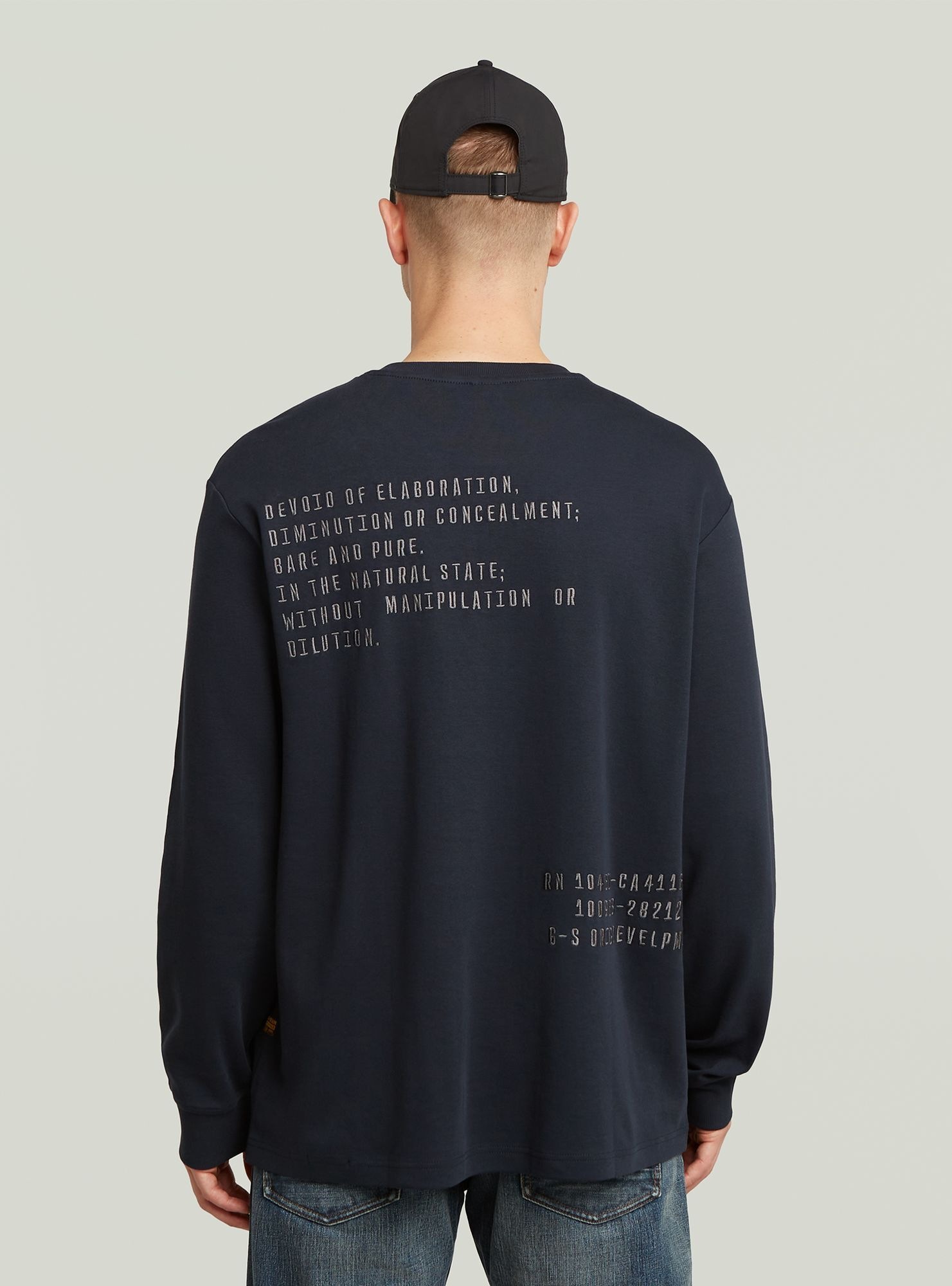 G-STAR T-Shirt "Back Embro Text Loose T-Shirt" günstig online kaufen