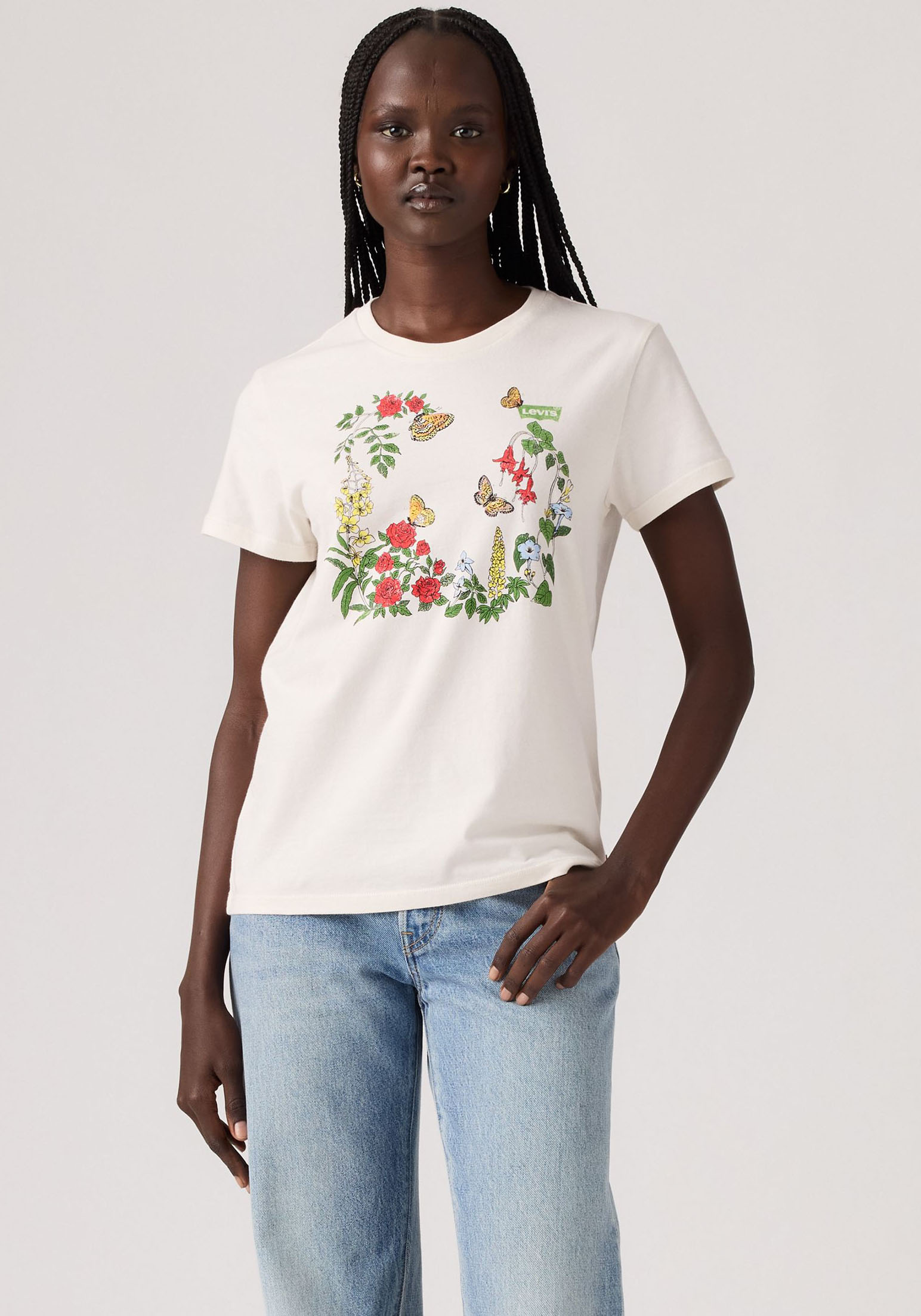 Levis "THE PERFECT TEE" mit Blumen Print