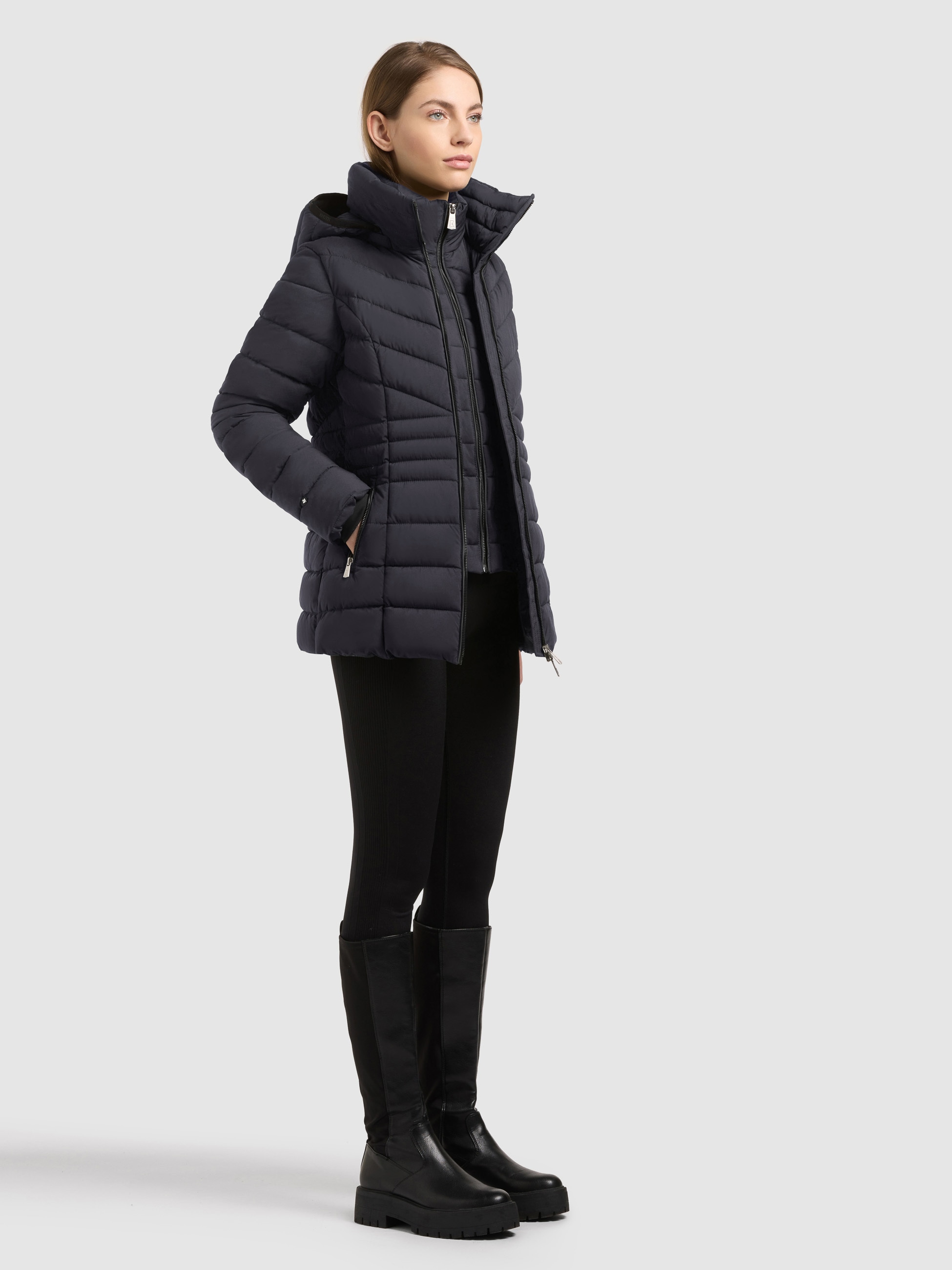 khujo Steppjacke »DALETT - 2IN1« mit Kapuze