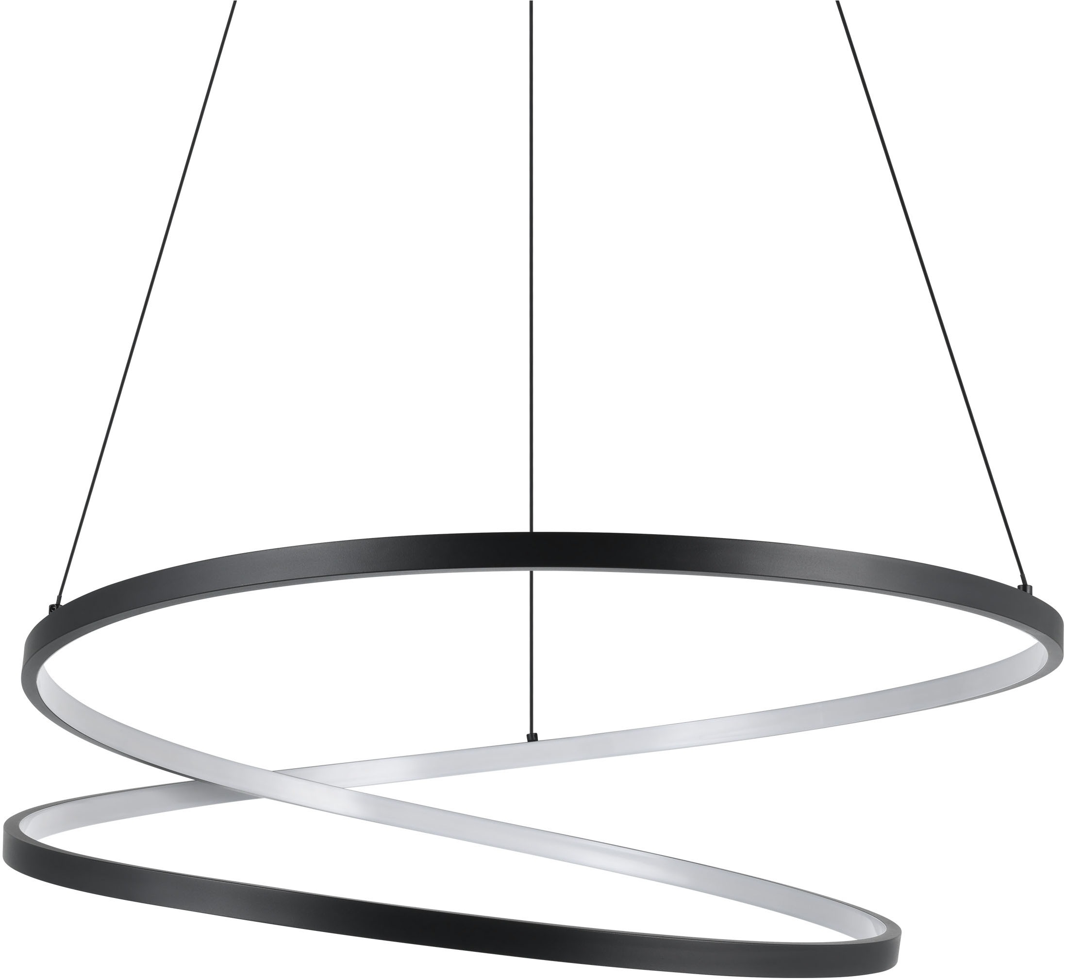 EGLO Hängeleuchte »RUOTALE Pendellampe - Alu, Stahl - LED - 42W - IP20« LED-Modul 1 Stk. Warmweiß Hängelampe, Deckenlampe, Wohnzimmer, Esszimmer, H150 x Ø70 cm