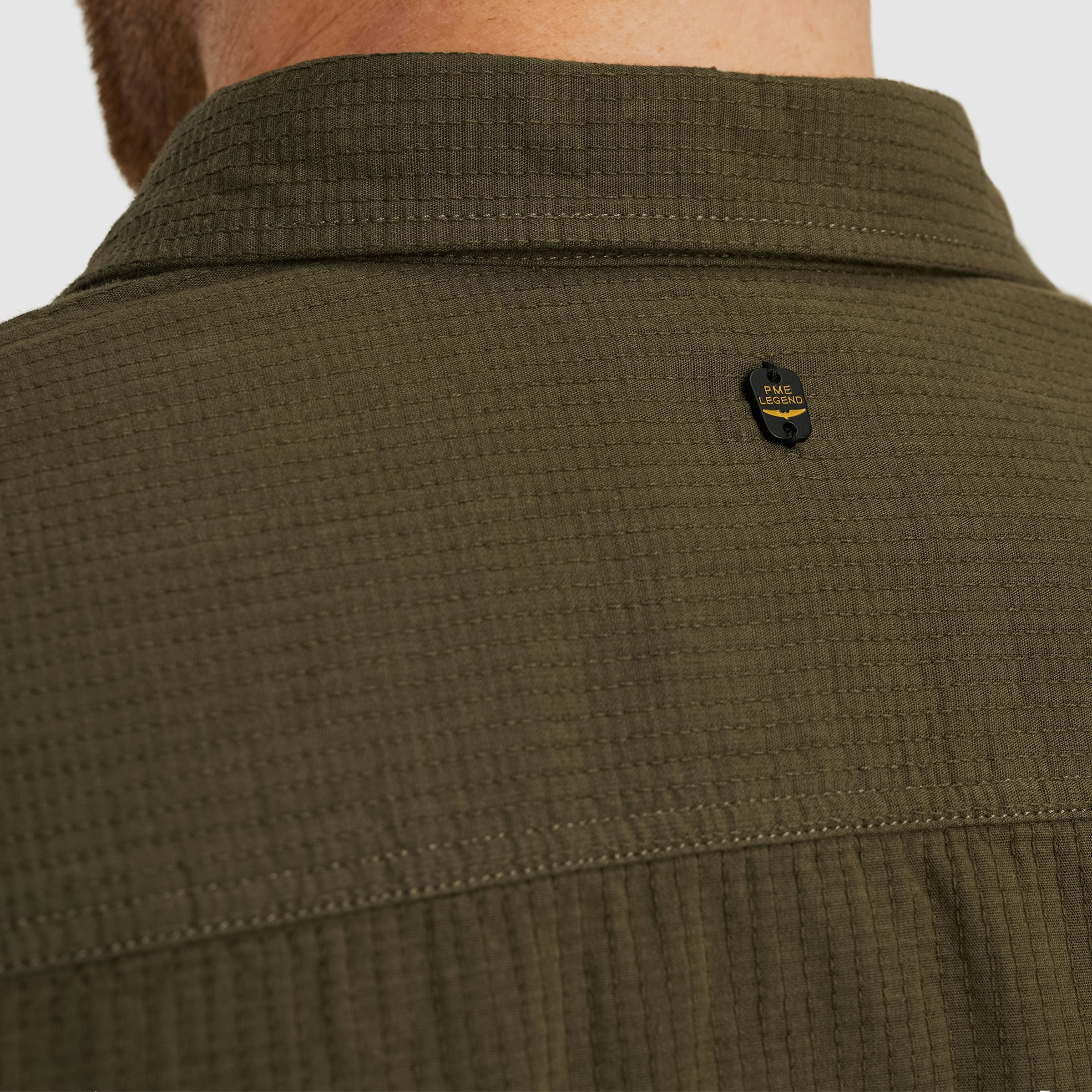 PME LEGEND Langarmhemd, mit Logo Stickerei