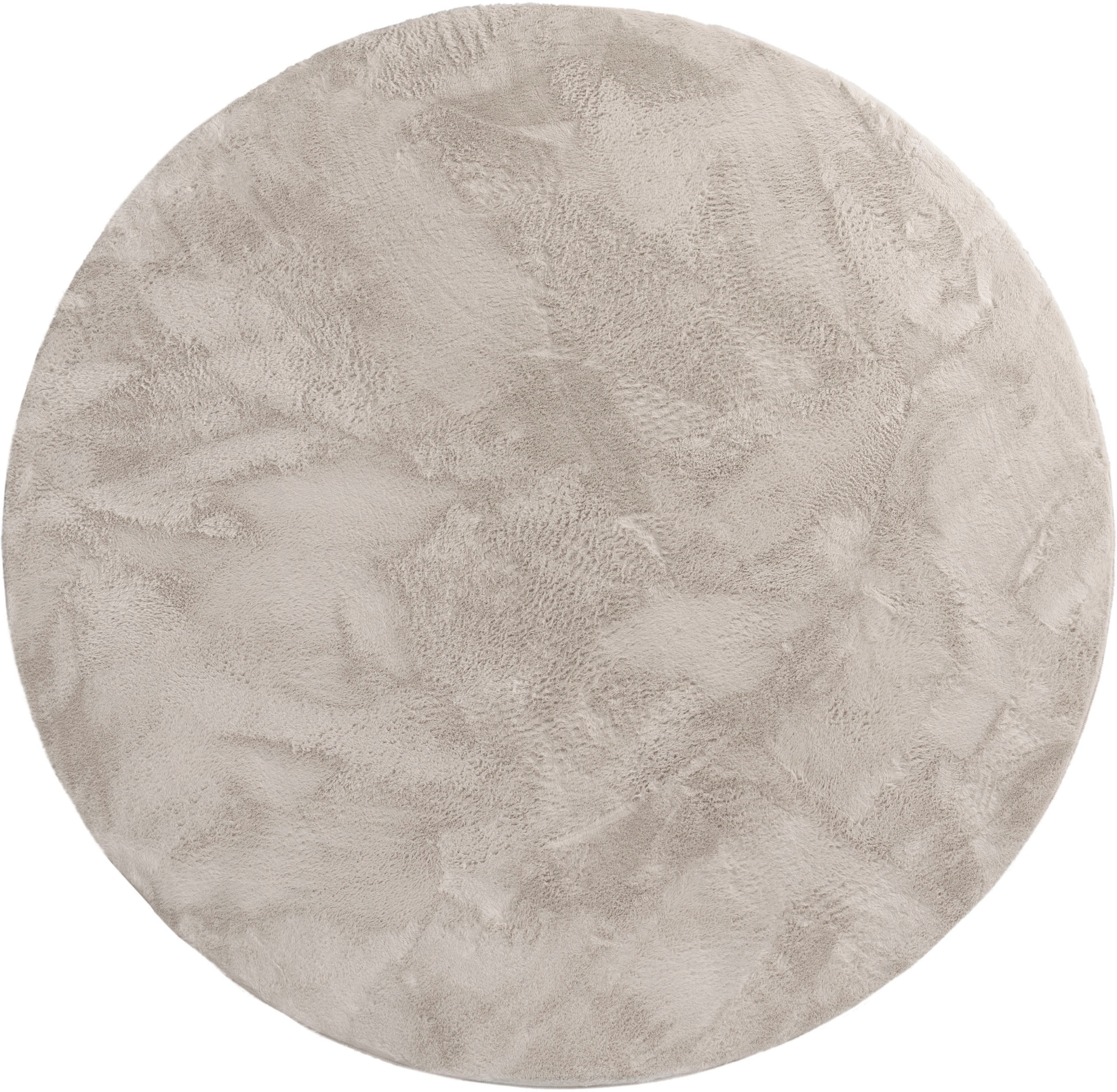 Paco Home Fellteppich "Kunstfell Soft 380" rund 14 mm Höhe Langflor, Kusche günstig online kaufen