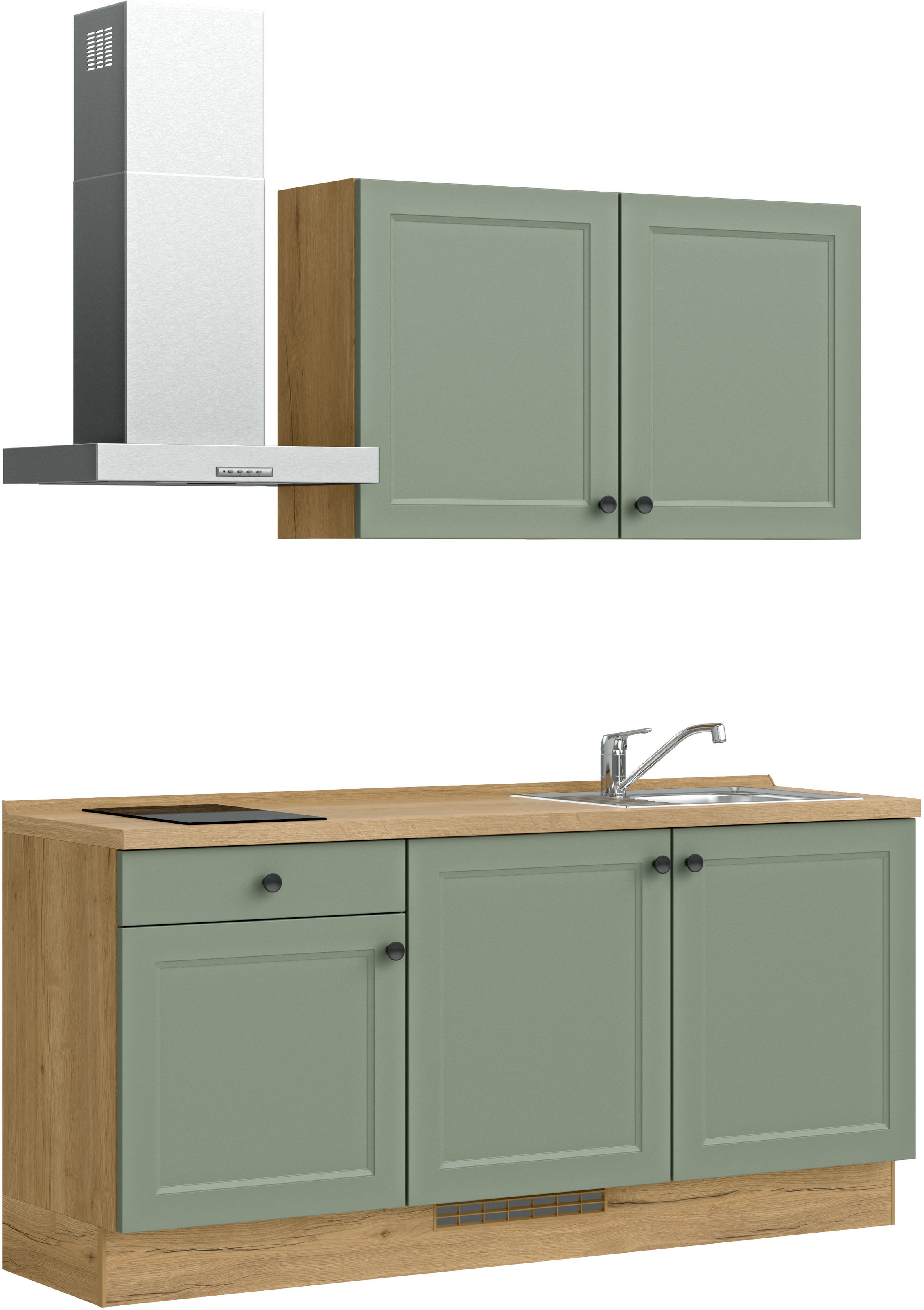 nobilia® Küchenzeile »"Cascada I"«, vormontiert, Ausrichtung wählbar, Breite 180 cm, wahlw. mit E-Geräten