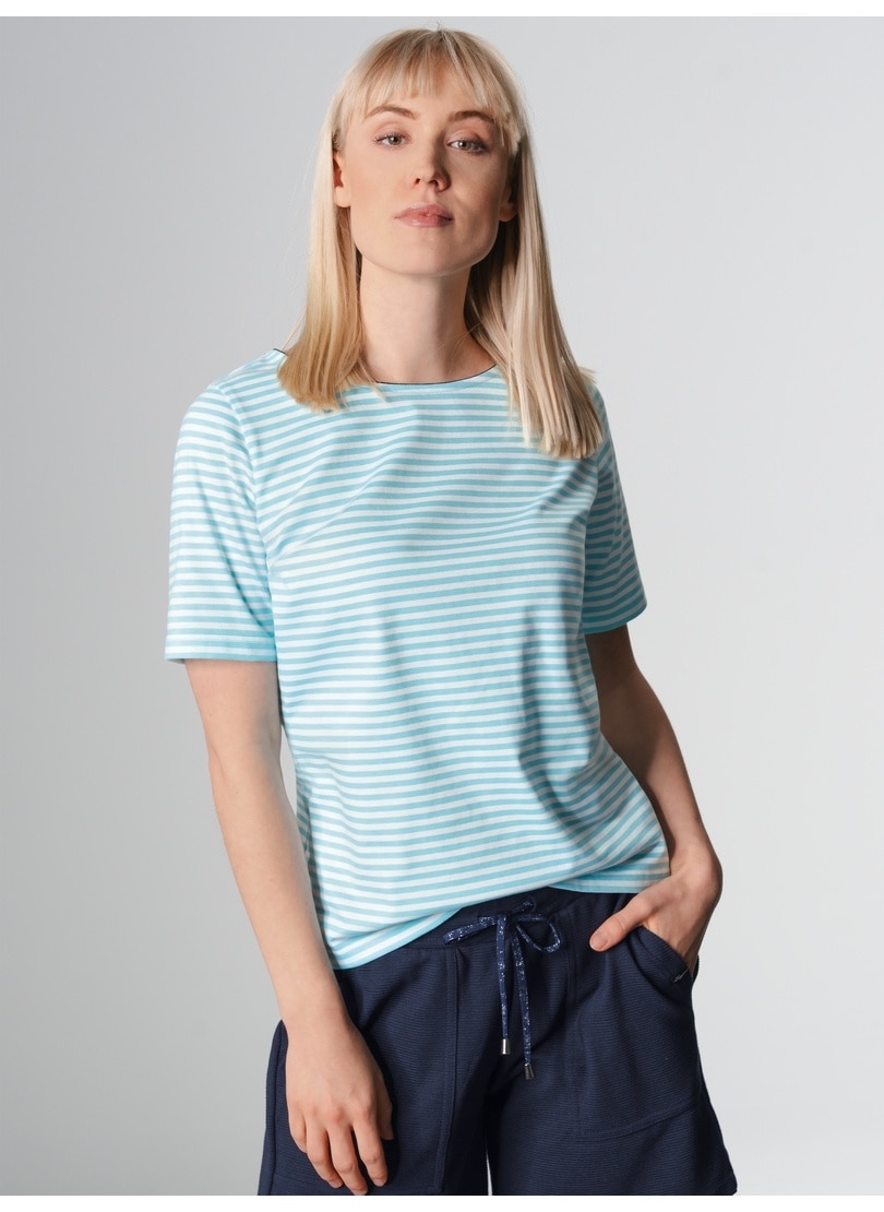 Trigema T-Shirt "TRIGEMA T-Shirt mit Streifenmuster", 1 Stk. günstig online kaufen