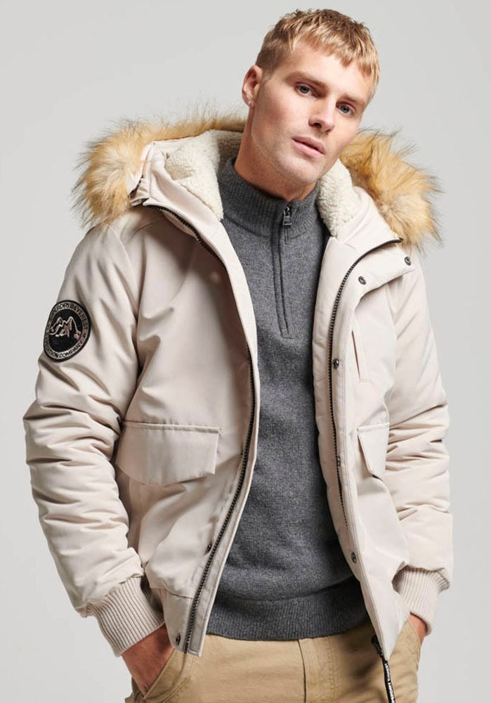 »EVEREST Steppjacke ▷ bestellen HOODED BOMBER«, mit Superdry | Kapuze PUFFER BAUR