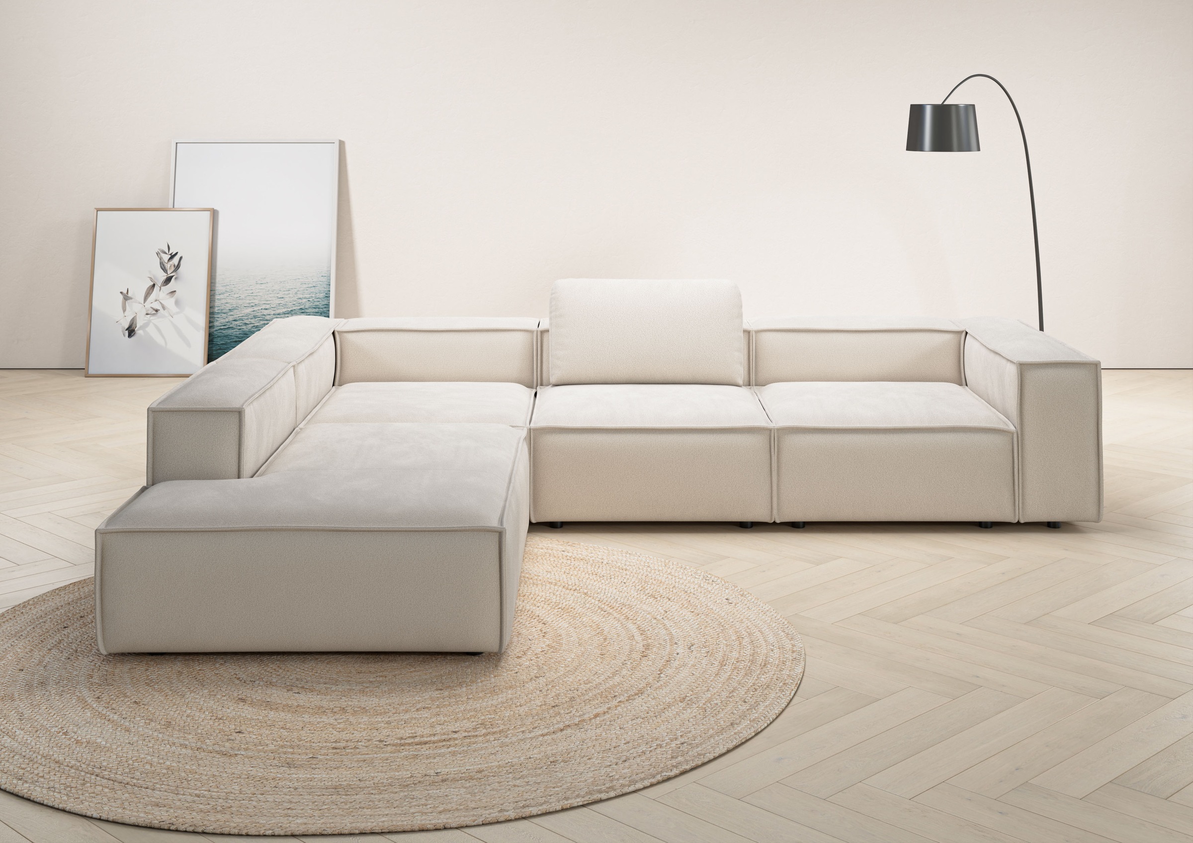 Places of Style Ecksofa »Watertown moderne L-Form«, Breite 311 cm