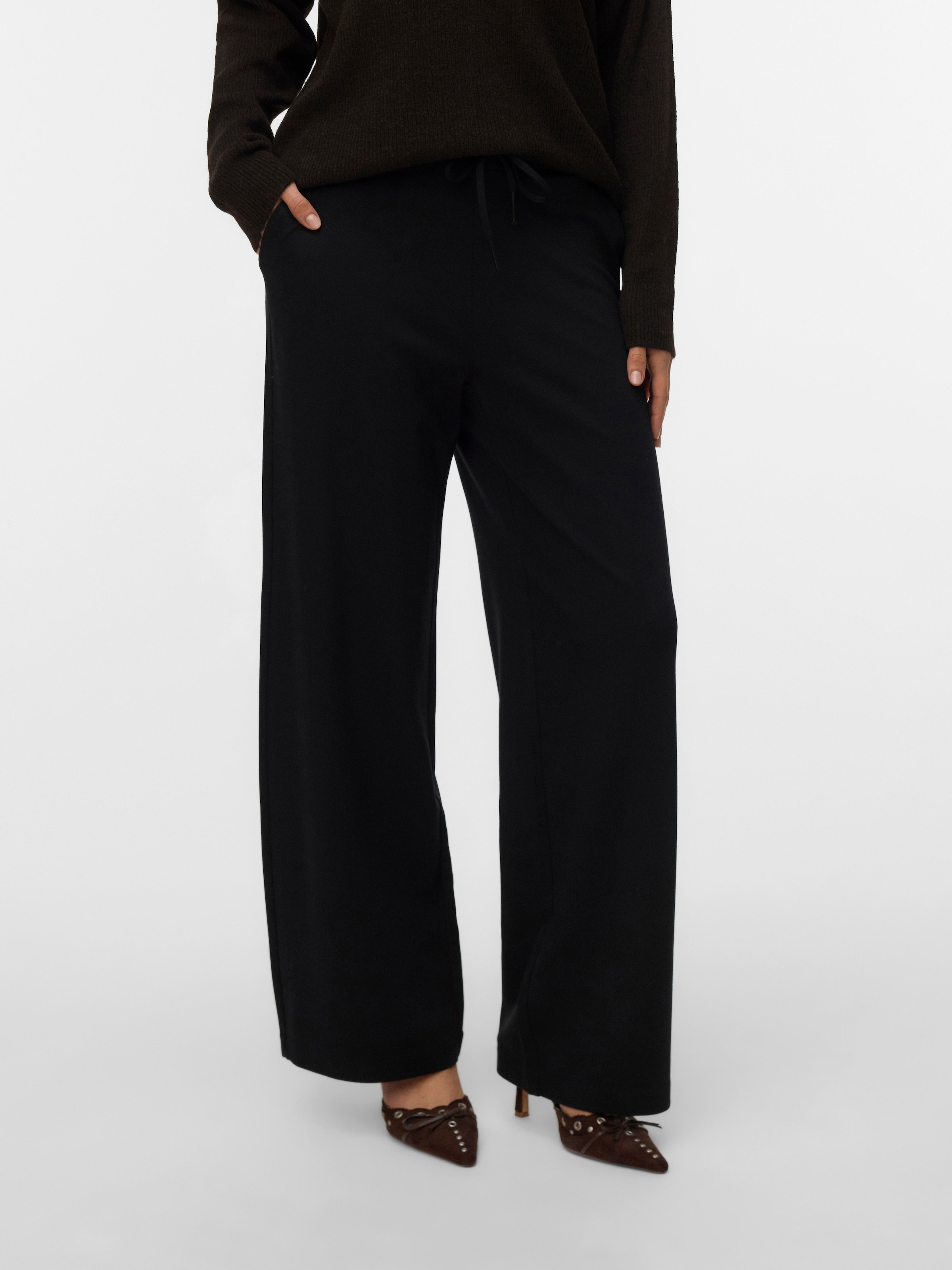 Vero Moda Schlupfhose "VMEVA MW WIDE STRING PANT NOOS" günstig online kaufen
