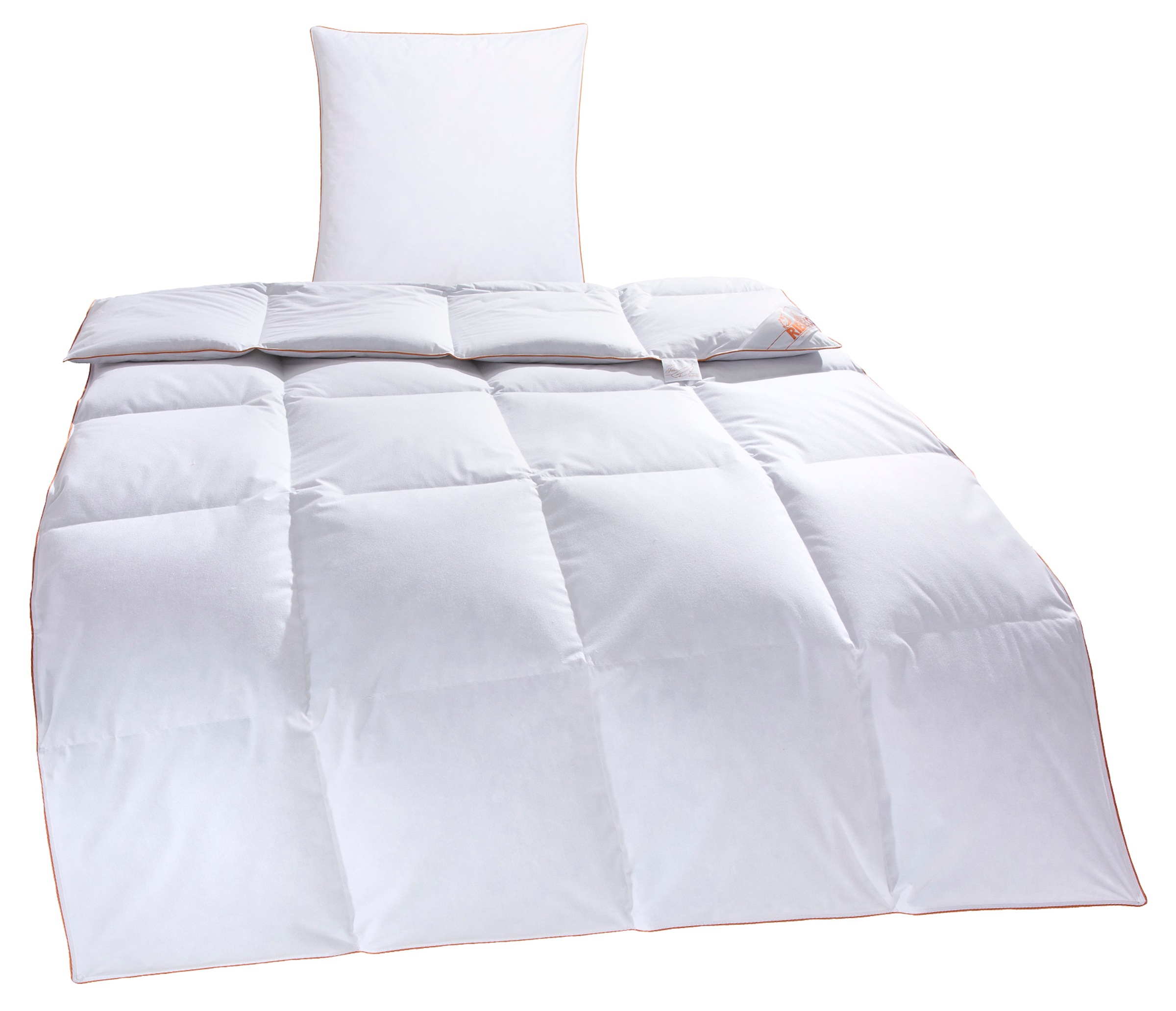 RIBECO Daunenbettdecke + Kopfkissen "Richard, Bettwaren-Set in 135x200 oder günstig online kaufen
