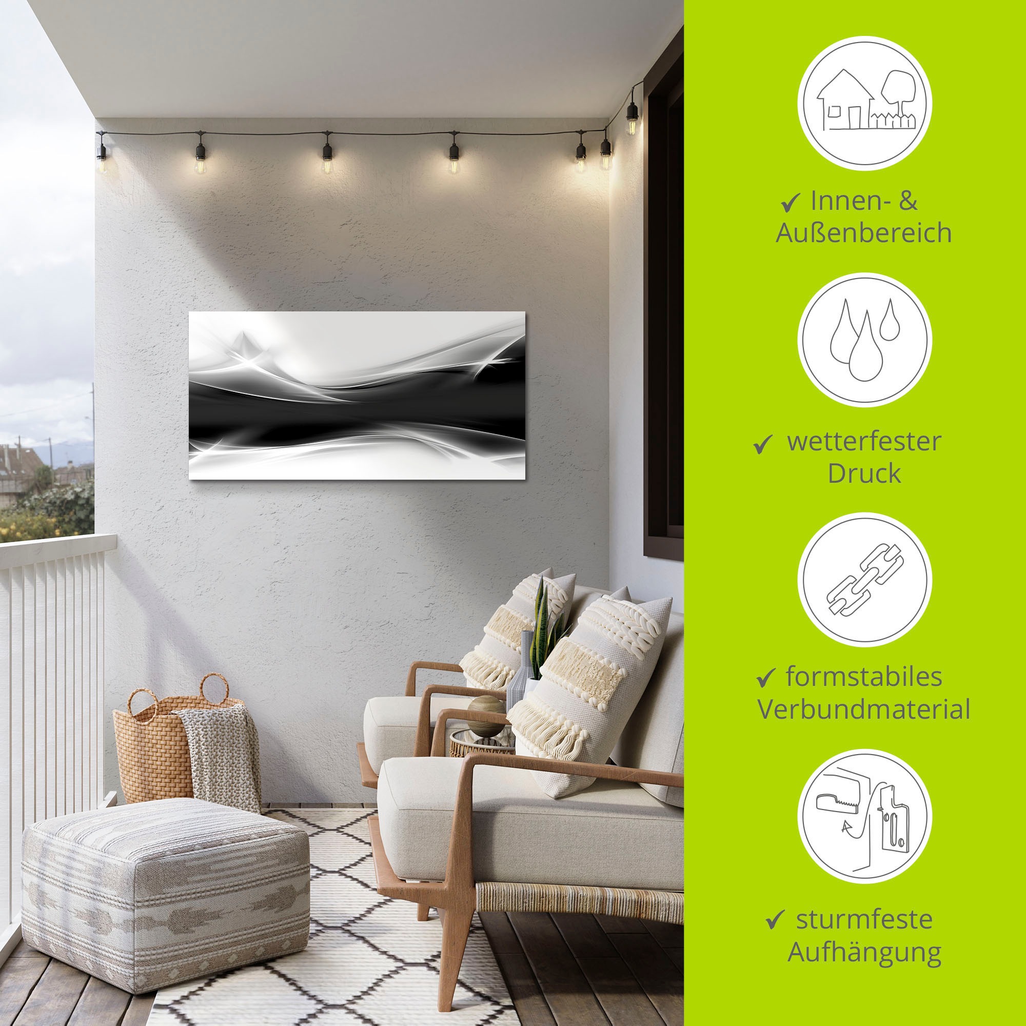 Artland Wandbild »Kreatives Element«, Gegenstandslos, (1 St.), als Alubild, Outdoorbild, Leinwandbild, Poster, Wandaufkleber