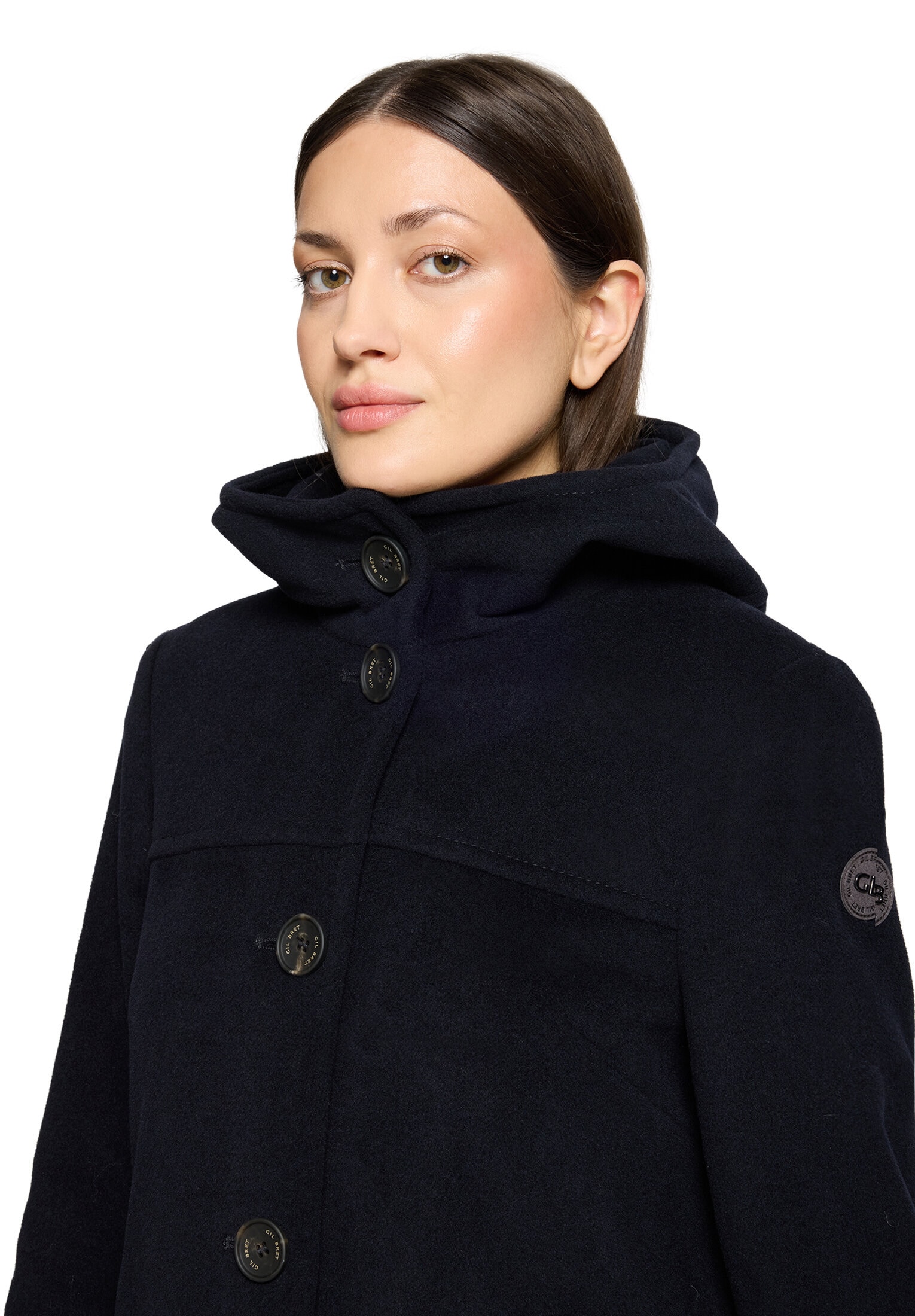 Gil Bret Wolljacke »Damen mit Kapuze« mit Kapuze