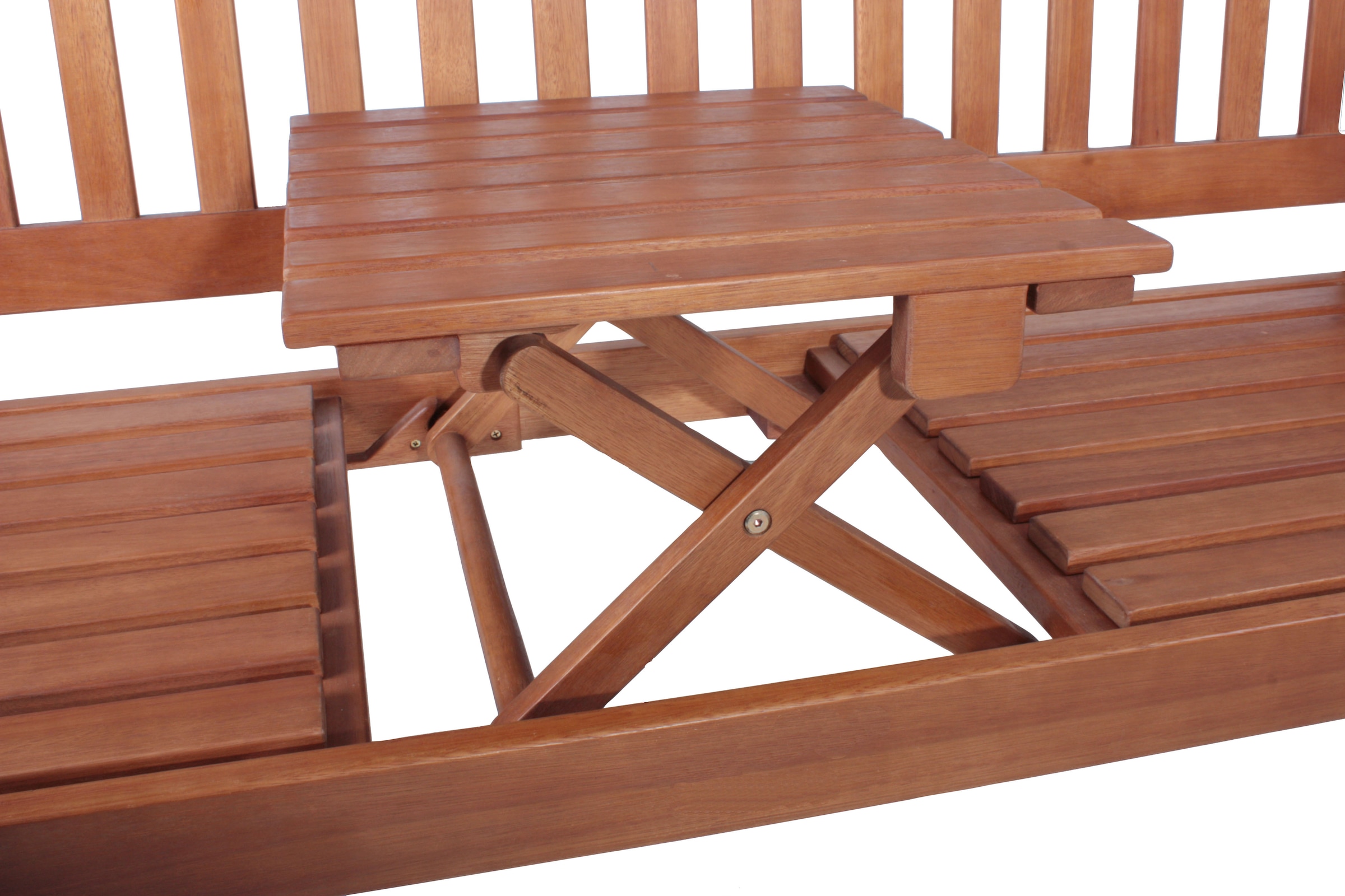 Garden Pleasure Gartenbank »PHUKET«, mit hochklappbarem Tisch, BxTxH: 150x63x105 cm