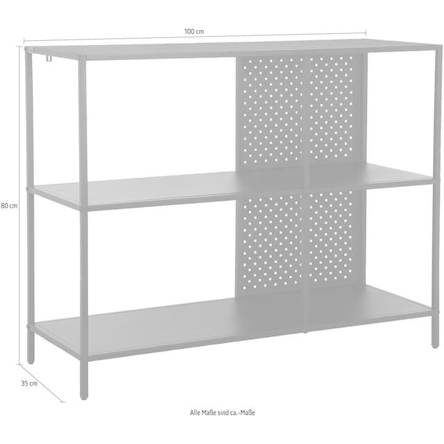 andas Standregal »Ingstrup«, Pulverbeschichtet aus Metall, Breite 100 cm, Höhe  80 cm kaufen | BAUR