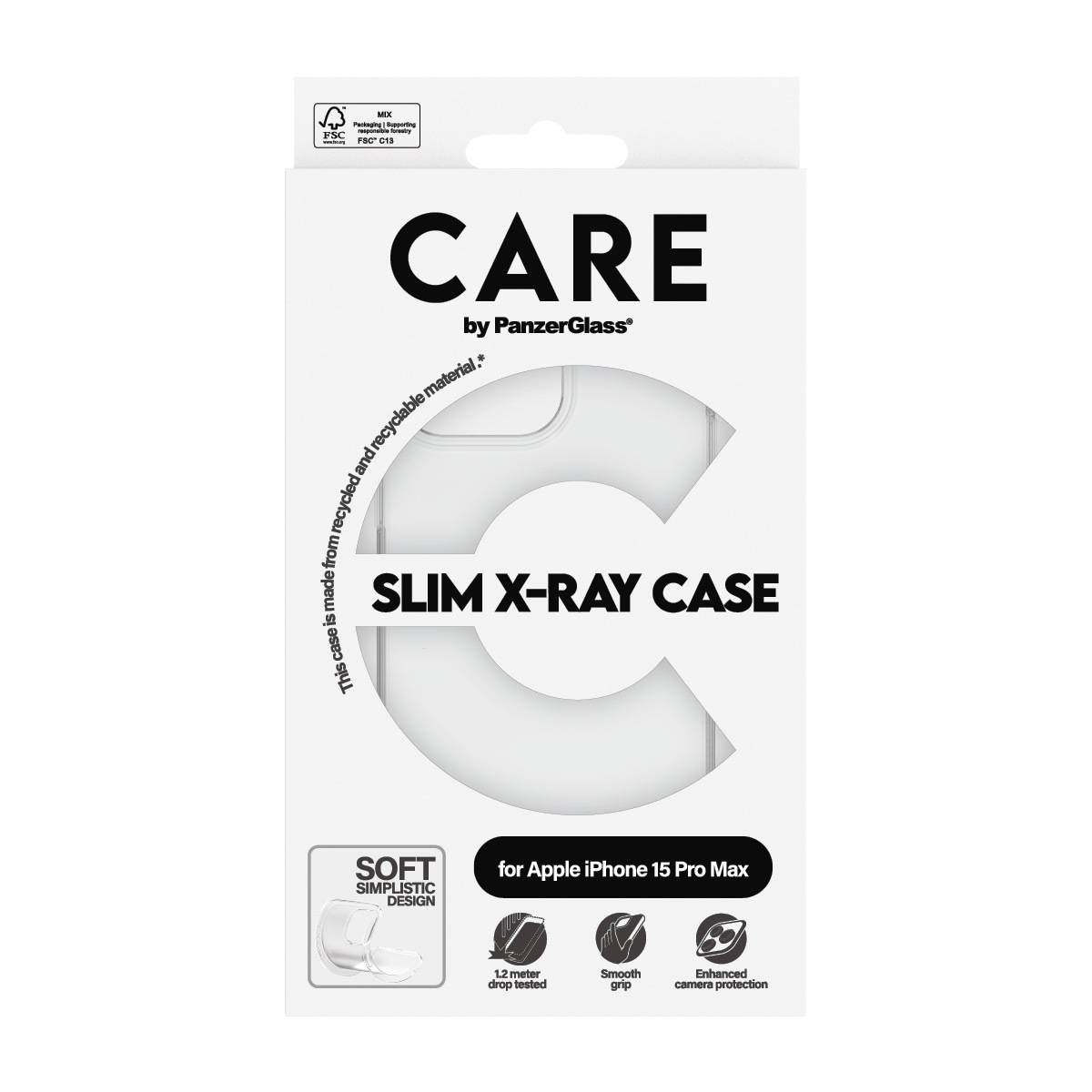 Handyhülle »Slim X-Ray Case für Apple iPhone 15 Pro Max Fashion X-Ray Soft«, Backcover, Schutzhülle, Handyschutzhülle, Case, Schutzcase, stoßfest
