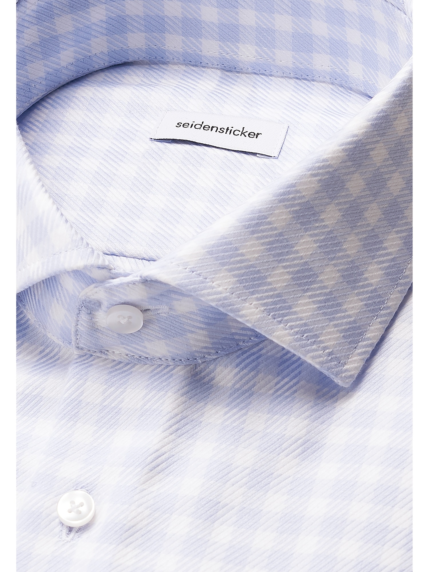 seidensticker Businesshemd »Schwarze Rose«, Regular 1/1 Kentkragen Karo