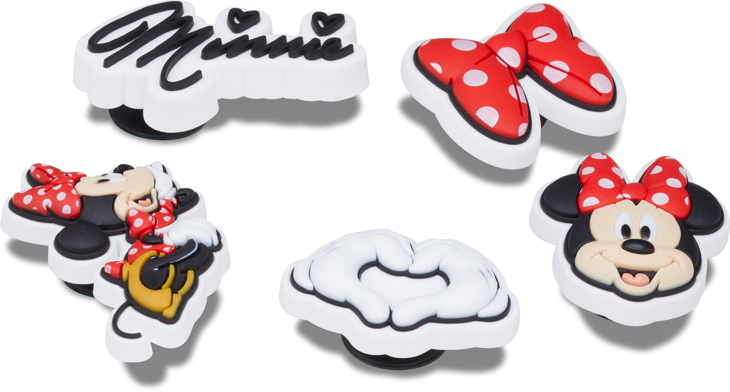 Crocs Schuhanstecker »Jibbitz™ Minnie Dress«, (Set, 5 tlg., Kein Spielzeug. Nicht für Kinder unter 3 Jahren geeignet), Charm, Anstecker für Crocs Schuhe