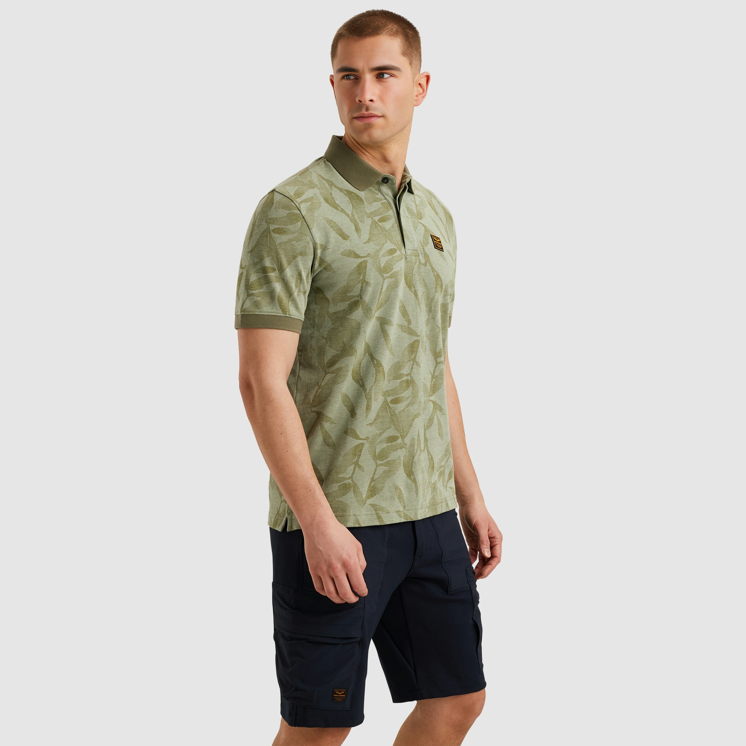 PME LEGEND Poloshirt "Short sleeve polo two tone pique printed", mit All-Ov günstig online kaufen