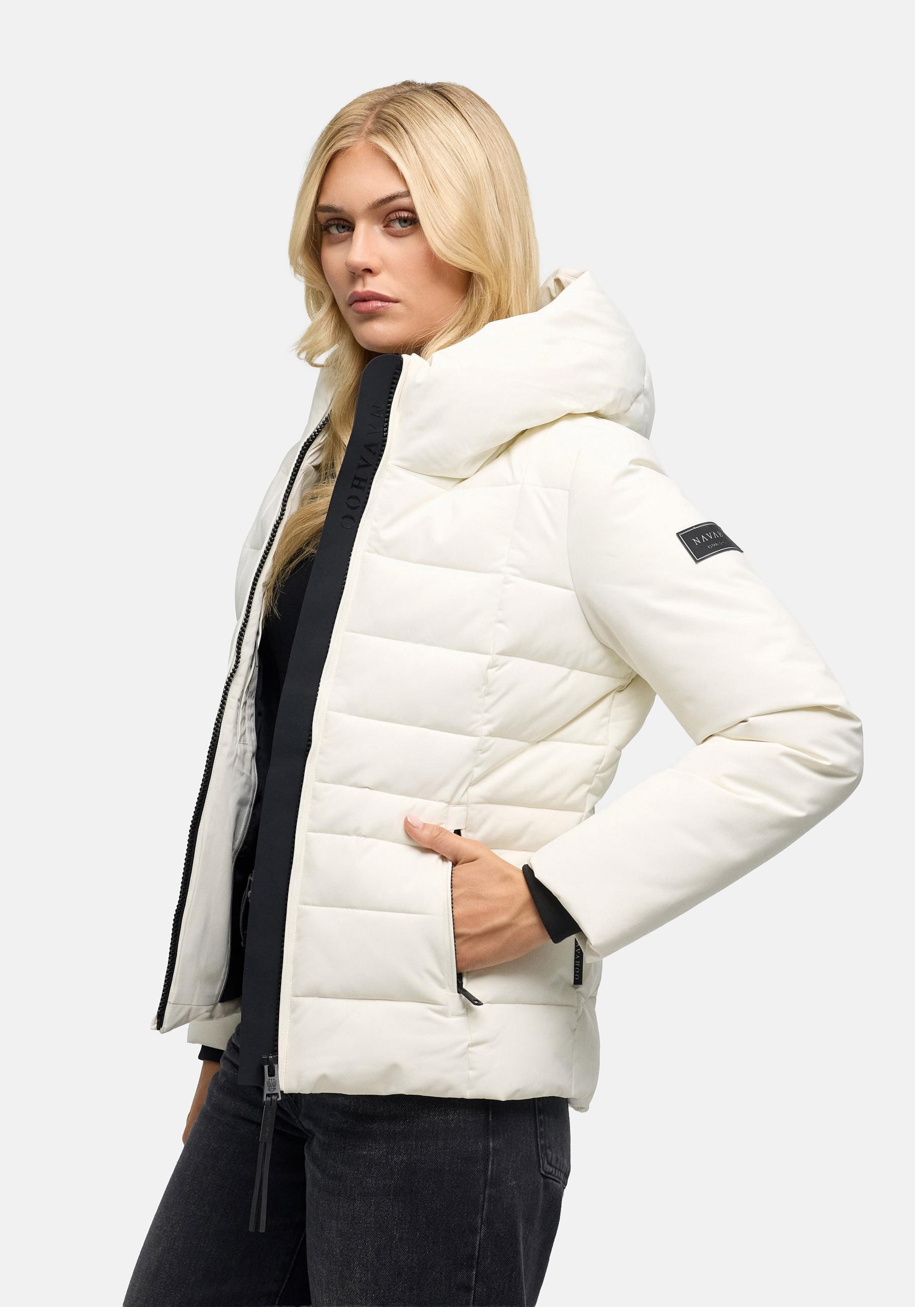 Navahoo Outdoorjacke "Stepptänzchen XIV" mit Kapuze Warme Damen Steppjacke mit Kapuze
