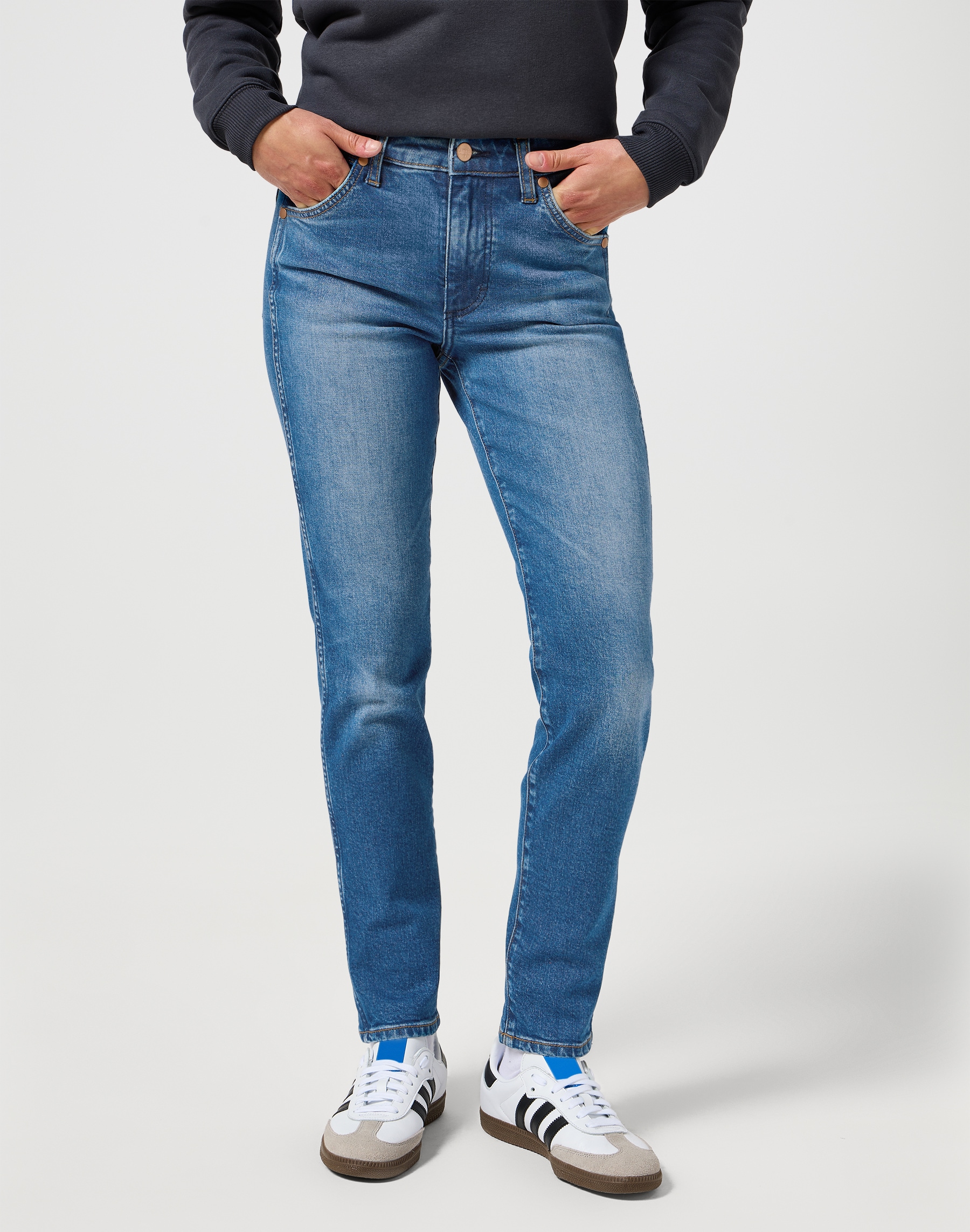 Wrangler 5-Pocket-Jeans, mit kontrastfarbenen Nähten günstig online kaufen