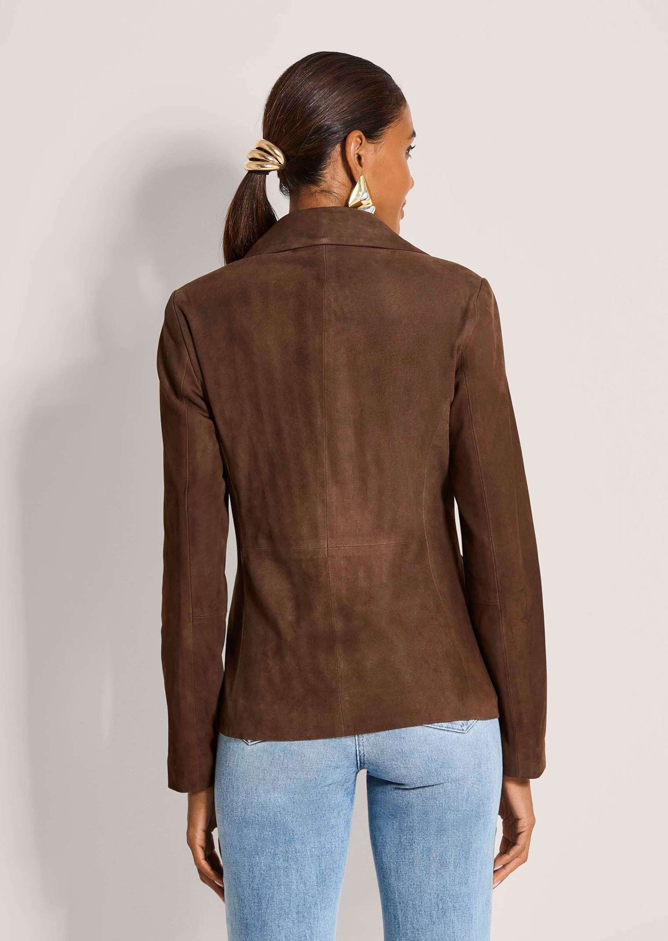 MADELEINE Lederjacke »Lederblazer Lammnappa-Blazer mit Reverskragen«