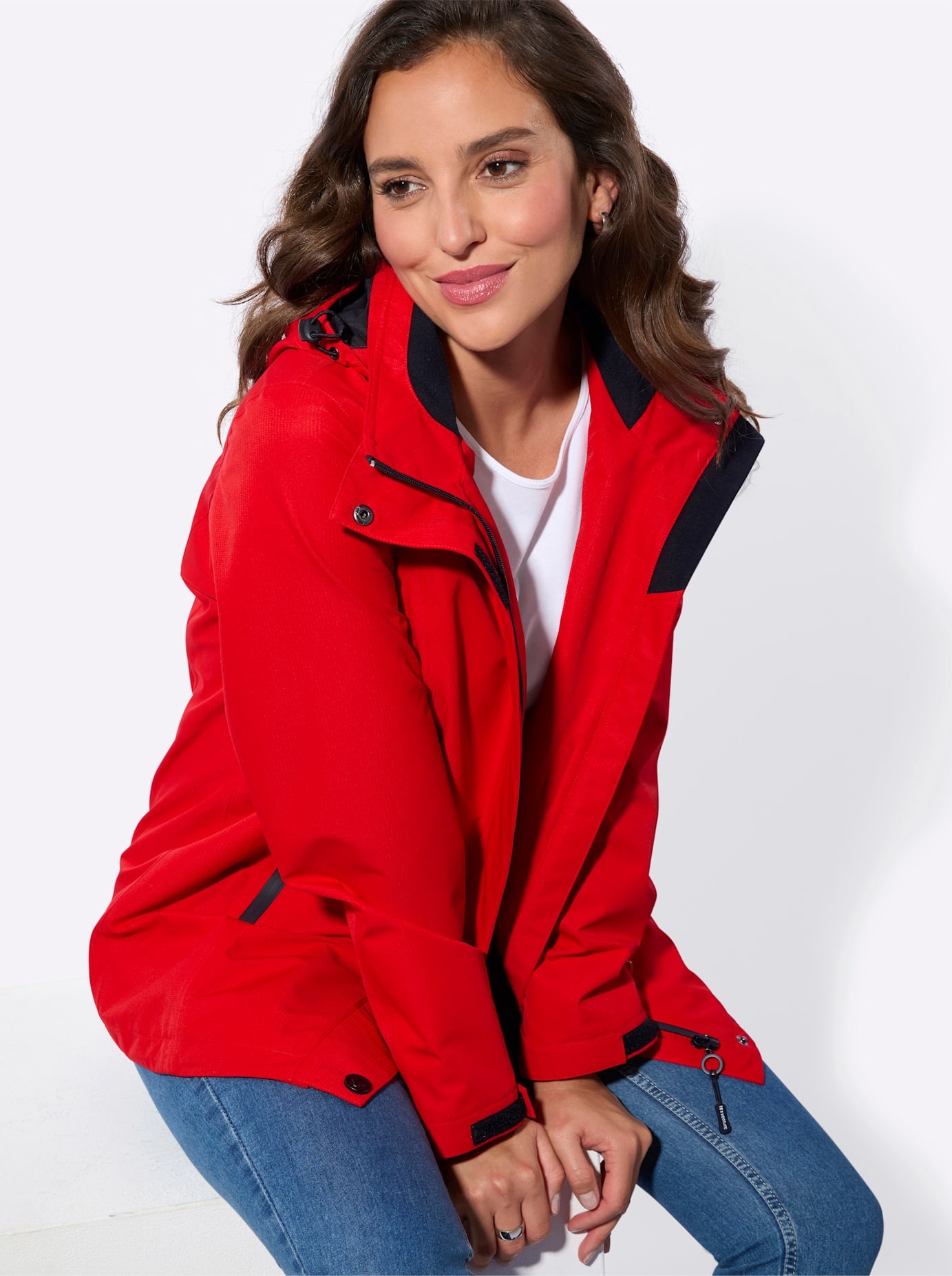 Casual Looks Funktionsjacke mit Kapuze