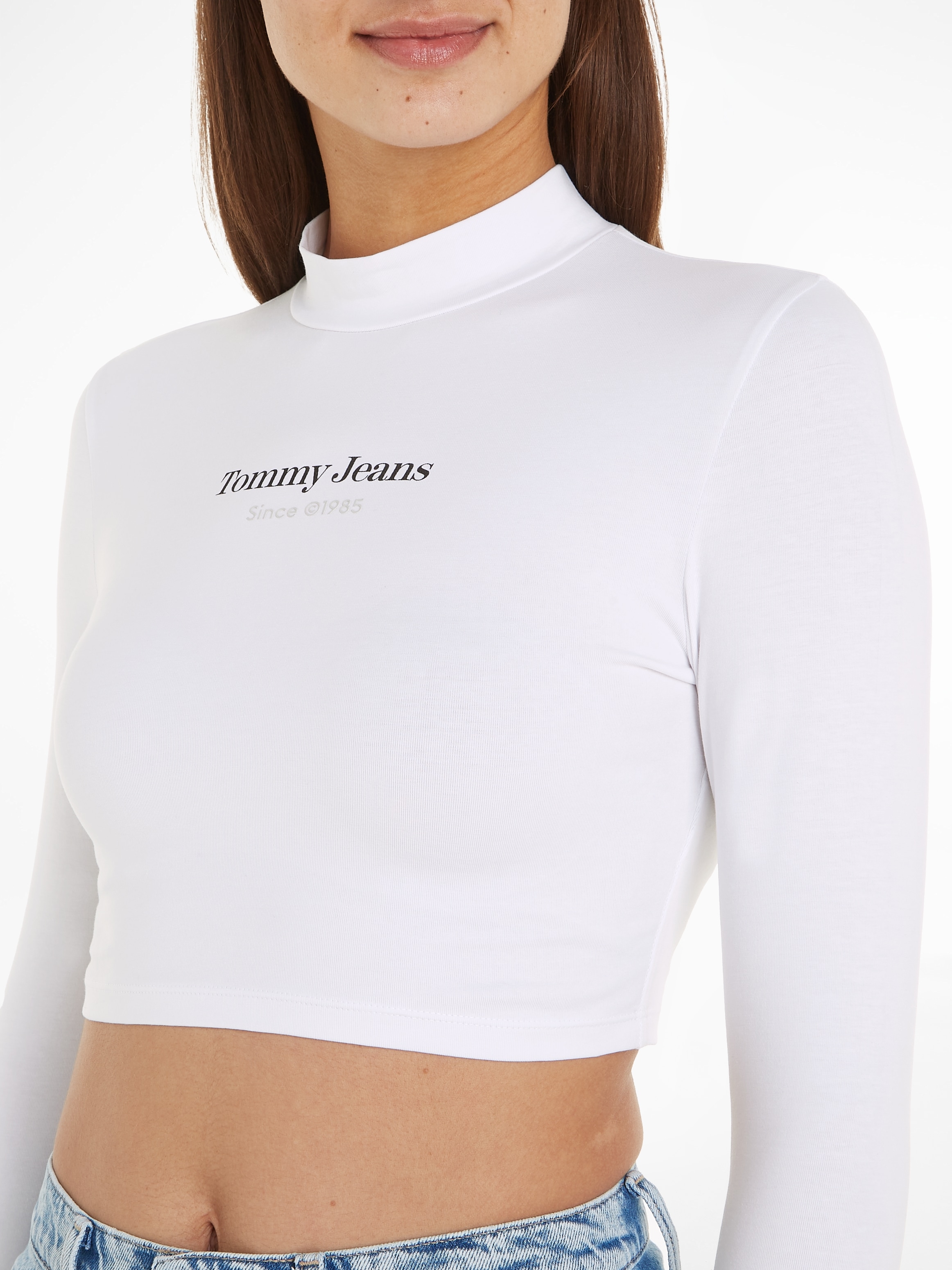 Tommy Jeans Stehkragenshirt »TJW SP | mit 1+ ESS BAUR SLIM Logoschriftzug MOCK«, für LOGO kaufen CRP