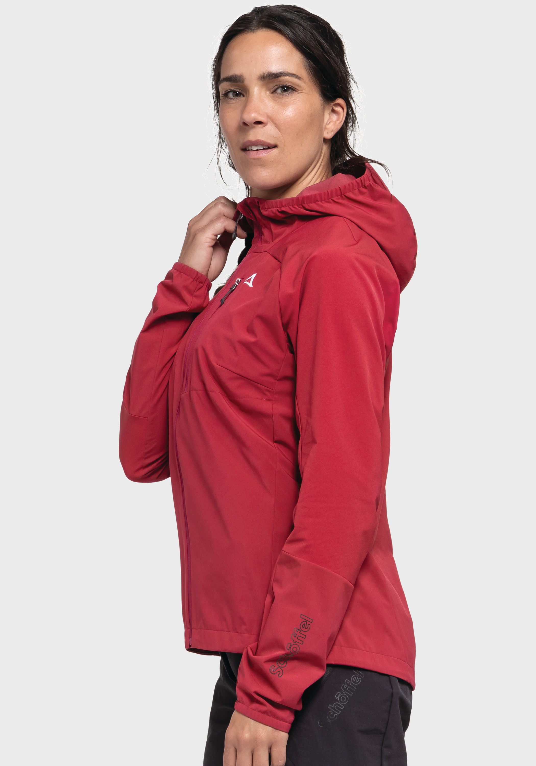 Schöffel Outdoorjacke »Bike Hybrid Jk Style Mamry WMS«, mit Kapuze