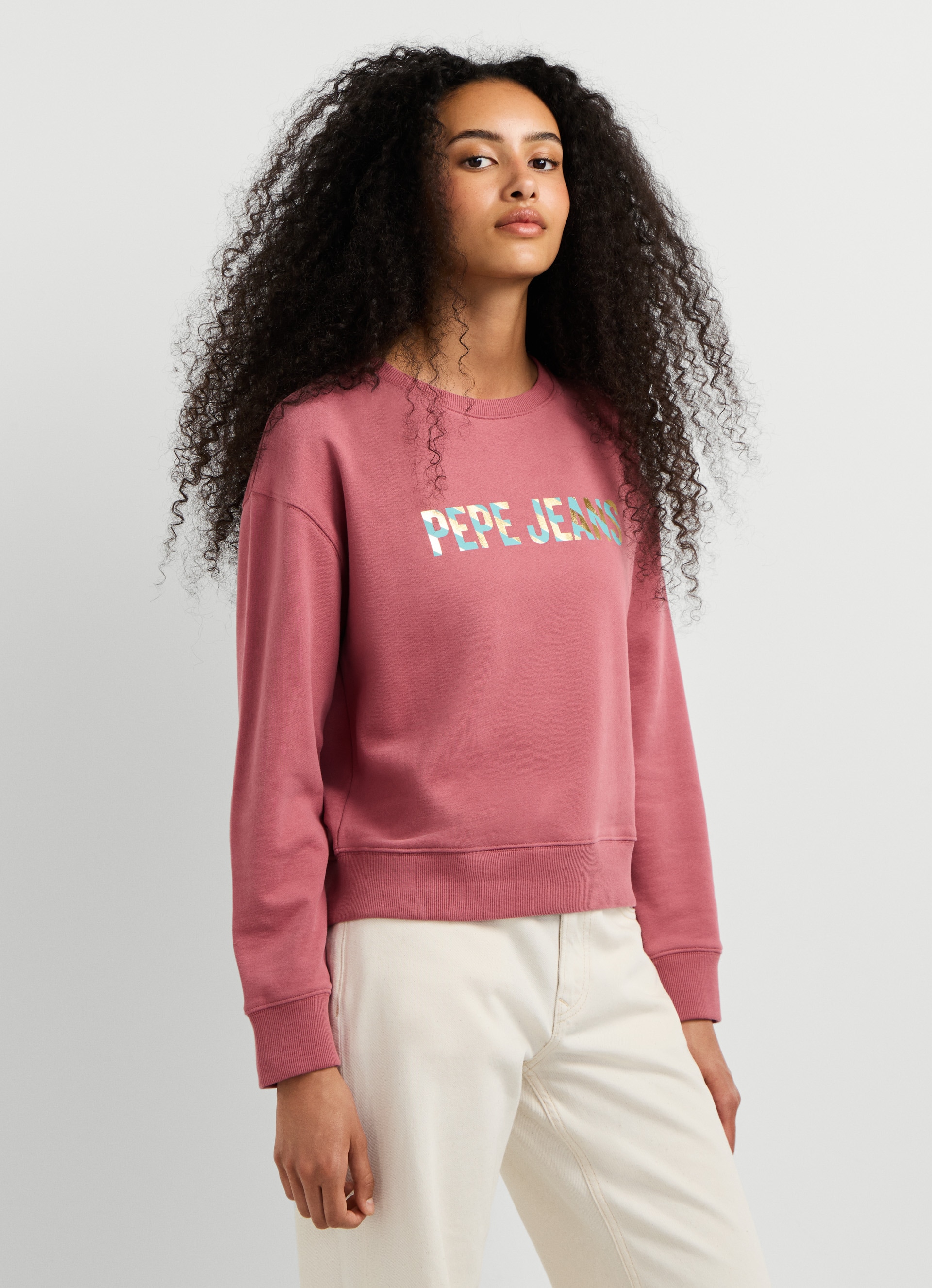 Pepe Jeans Sweatshirt »CELESTE«, Baumwoll-Mix, Rundhalsform
