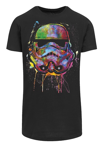 Kurzarmshirt »Herren Stormtrooper Paint Splats with Shaped Long Tee«, (1 tlg.)